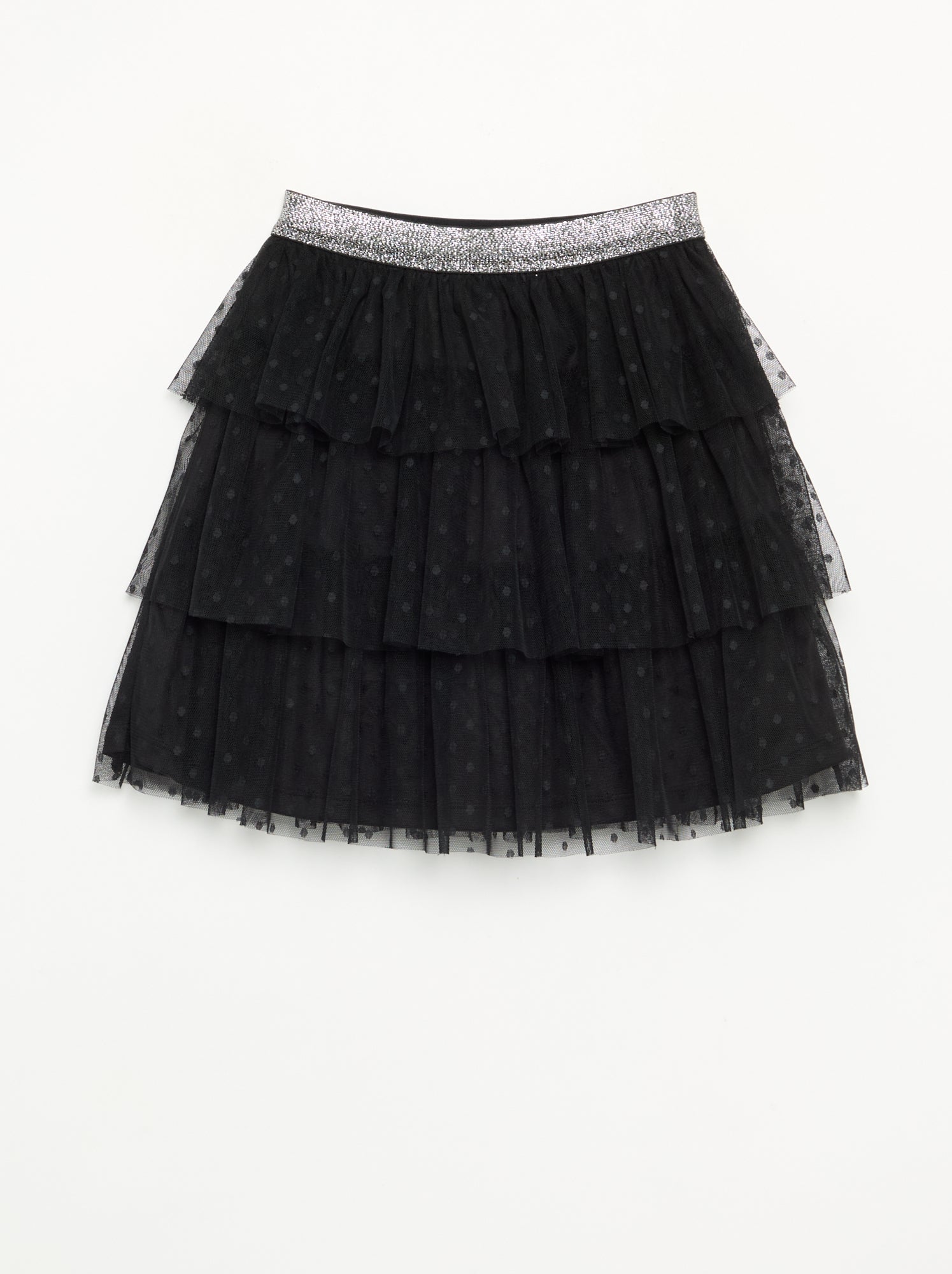 Jupe en tulle à volants 'Halloween' - Noir