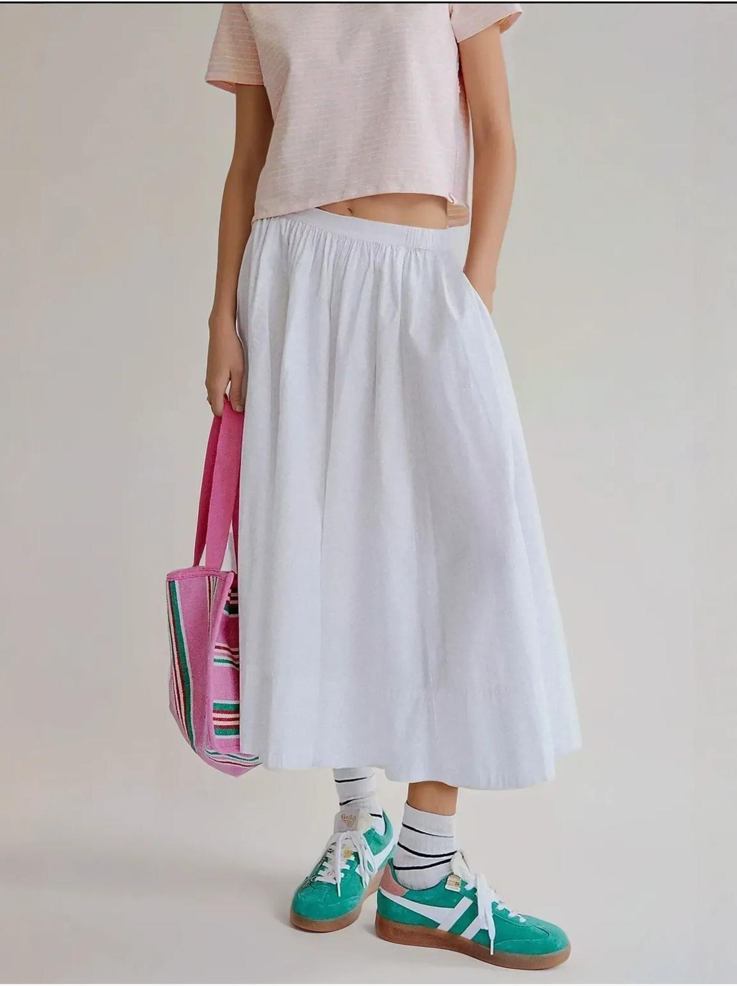 Jupe maxi a-form fit - Blanc