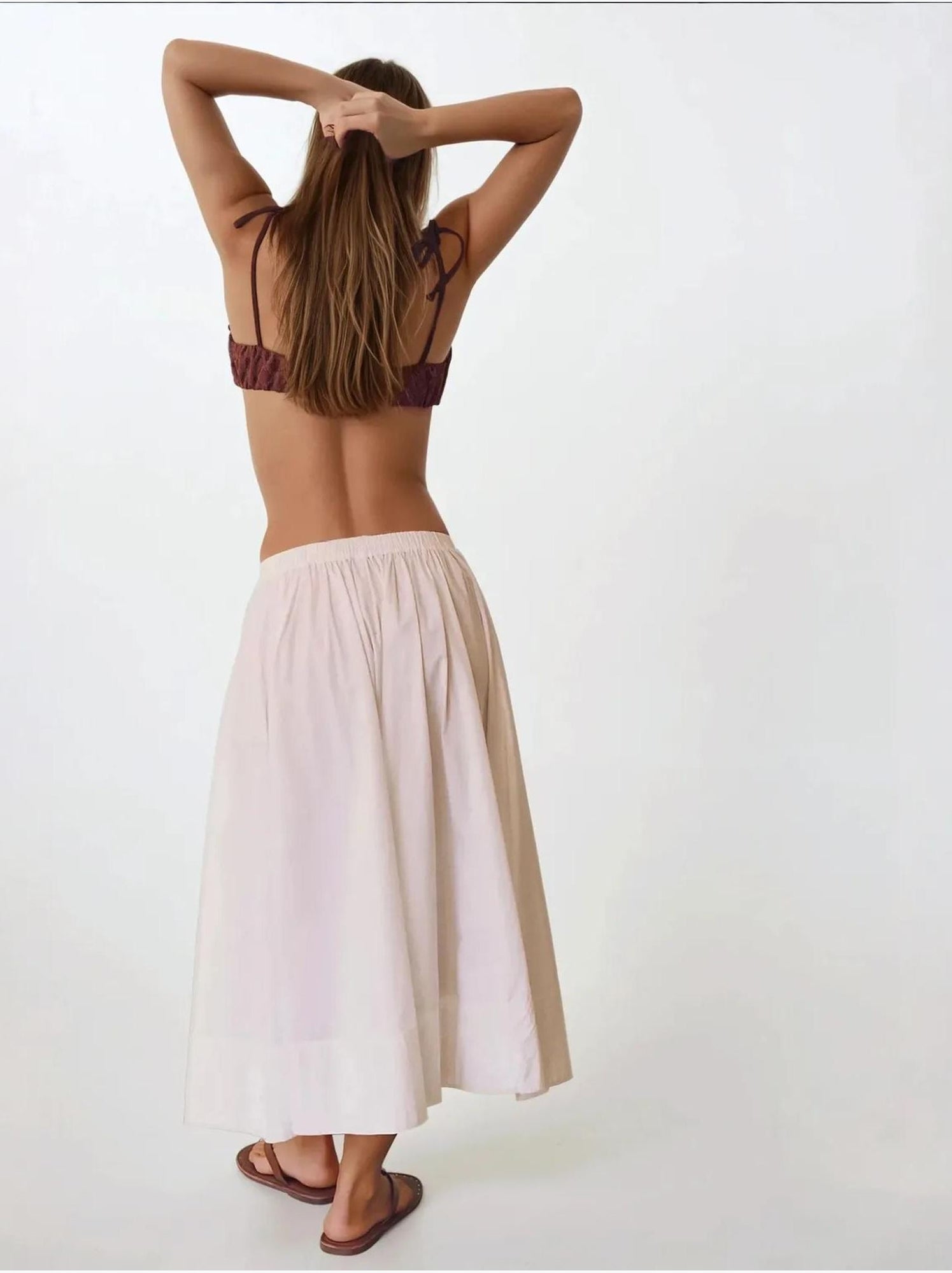 Jupe maxi a-form fit - Blanc