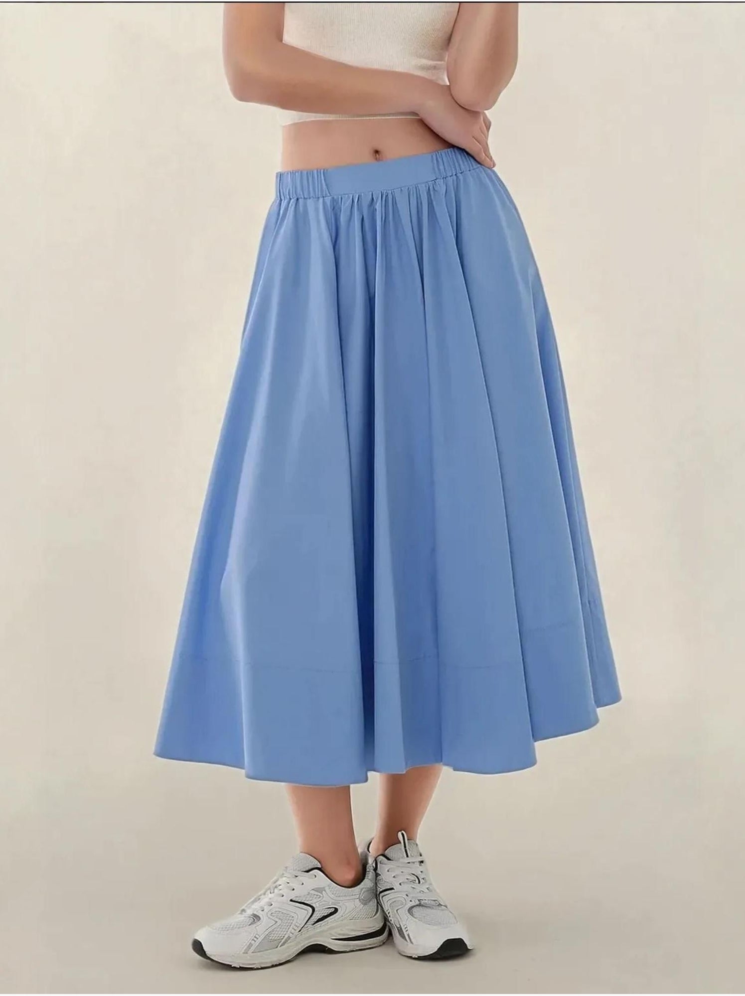 Jupe maxi a-form fit - Bleu ciel