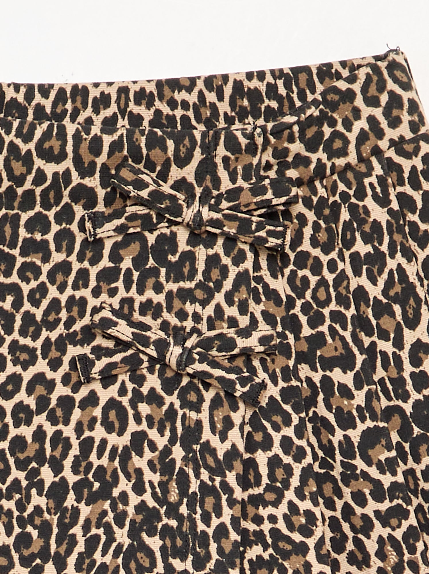 Jupe short à motif - Beige