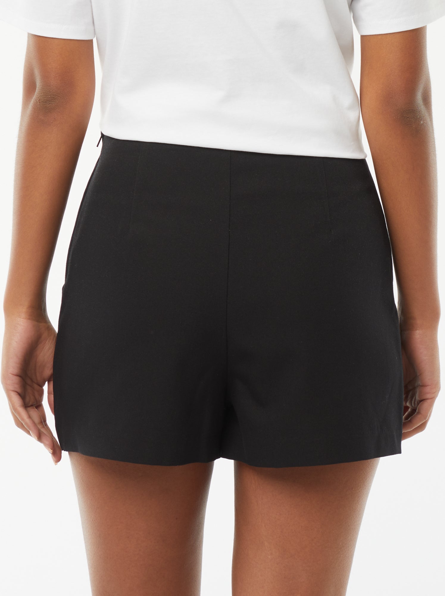 Jupe short à taille haute - Noir