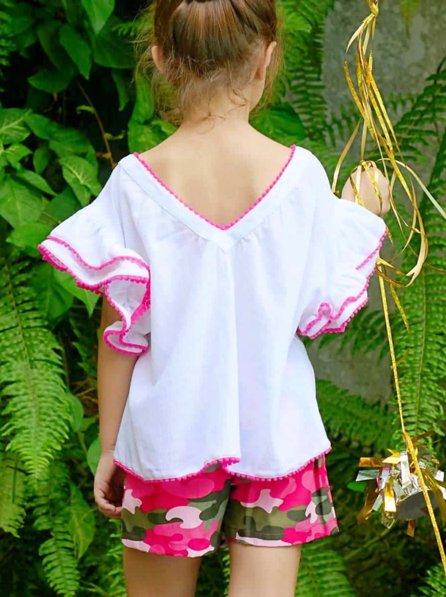 Jupe Short  Camouflage   - Deux-en-Un  JADE - La Faute à Voltaire - Rose