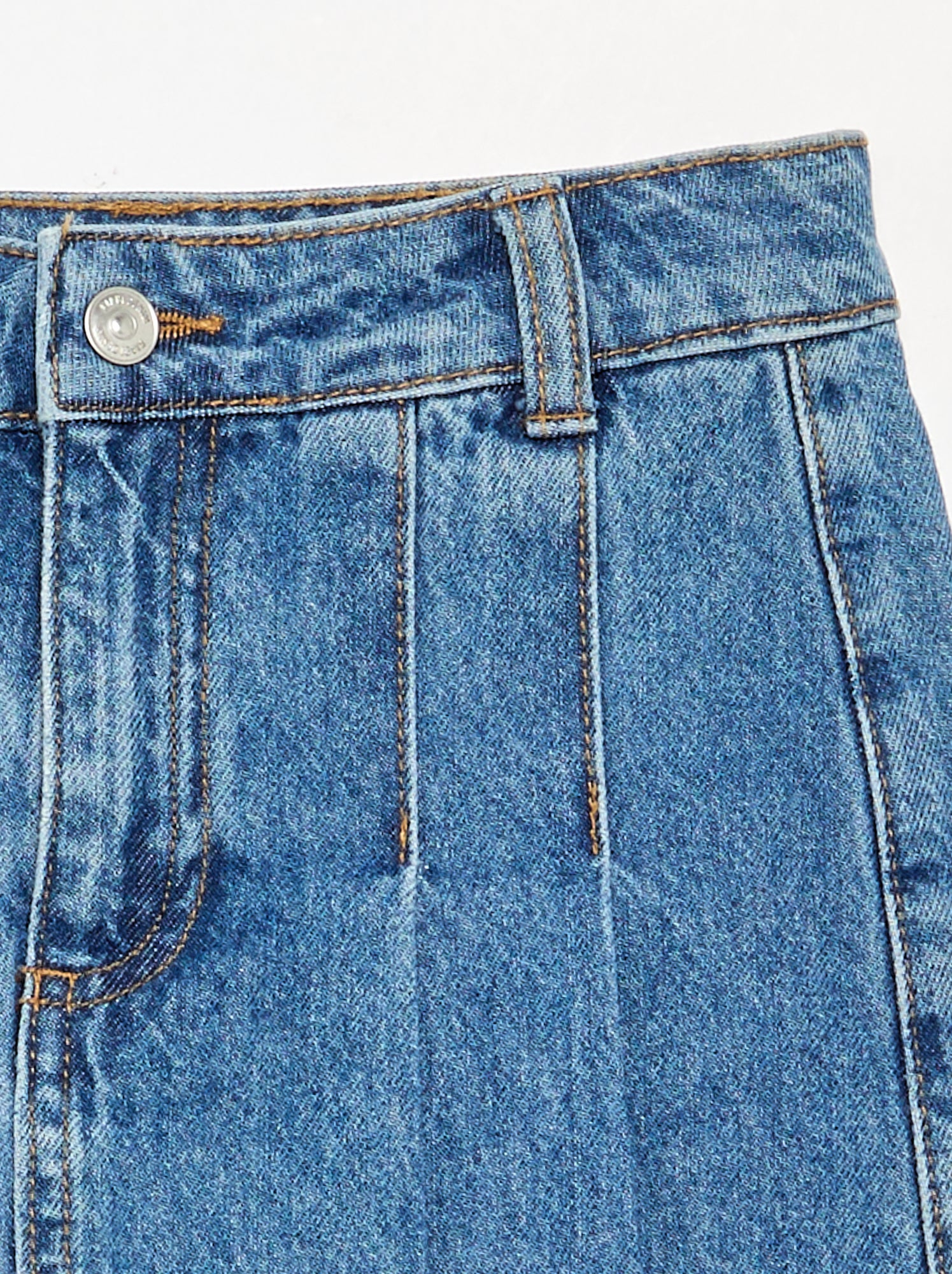 Jupe short courte en jean - Bleu