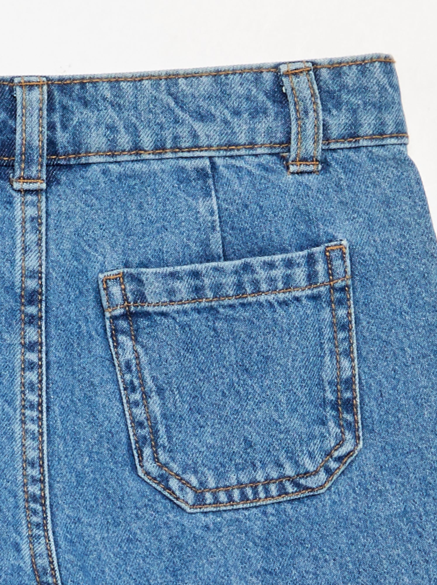 Jupe short courte en jean - Bleu