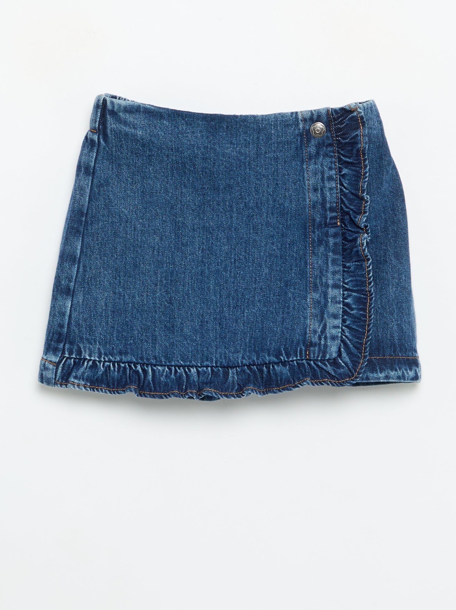 Jupe short en denim - Bleu