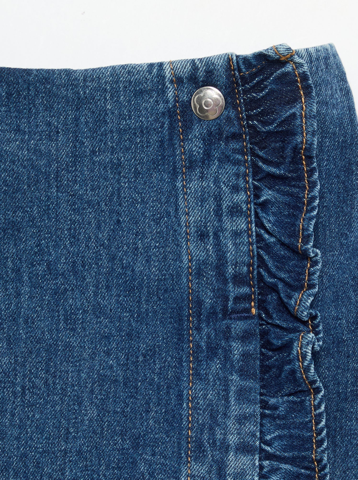 Jupe short en denim - Bleu
