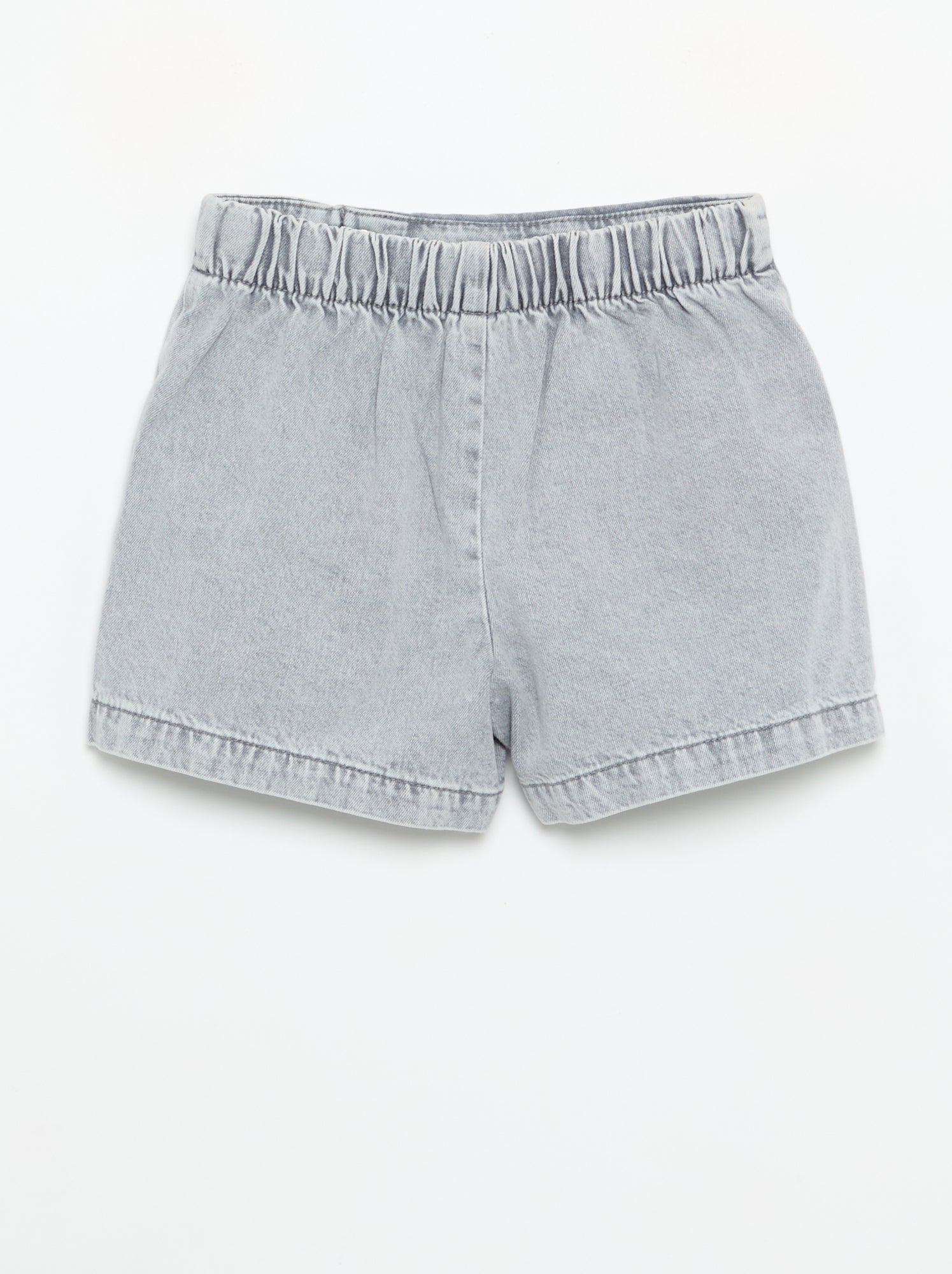 Jupe short en denim - Gris