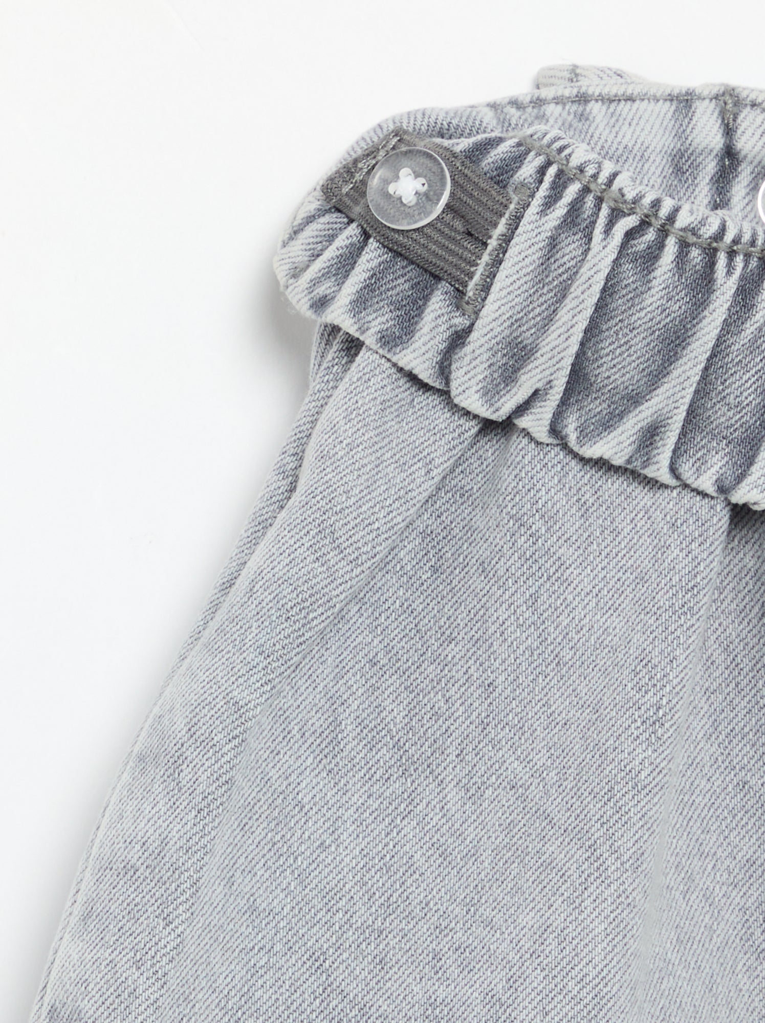 Jupe short en denim - Gris