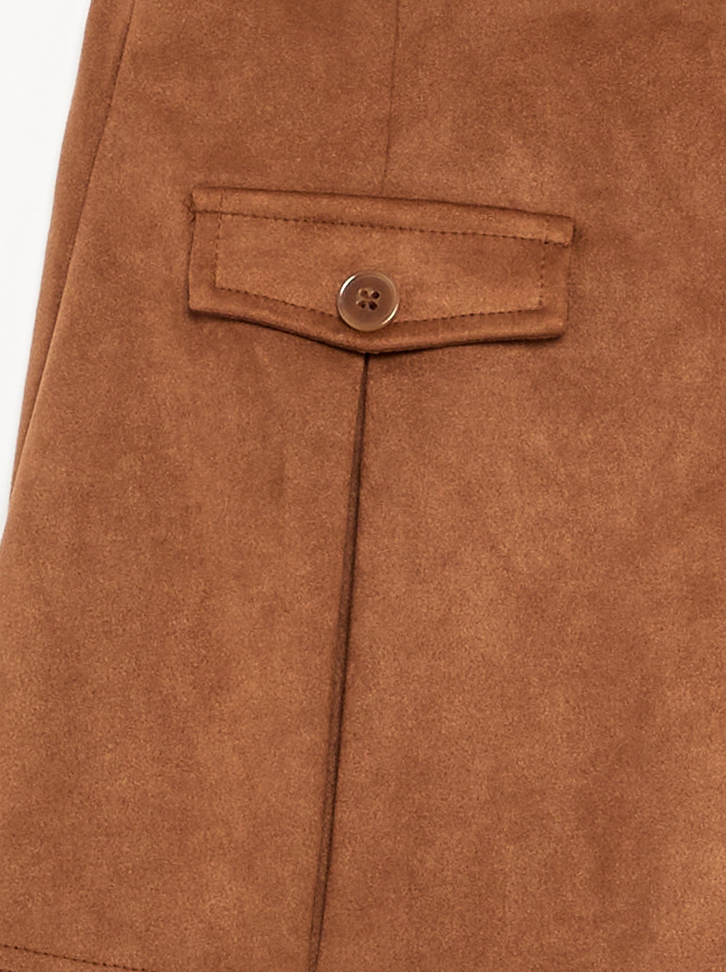 Jupe-short en suédine - Marron