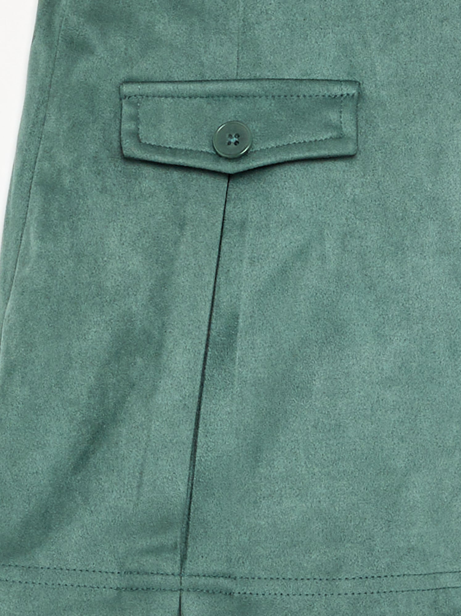 Jupe-short en suédine - Vert