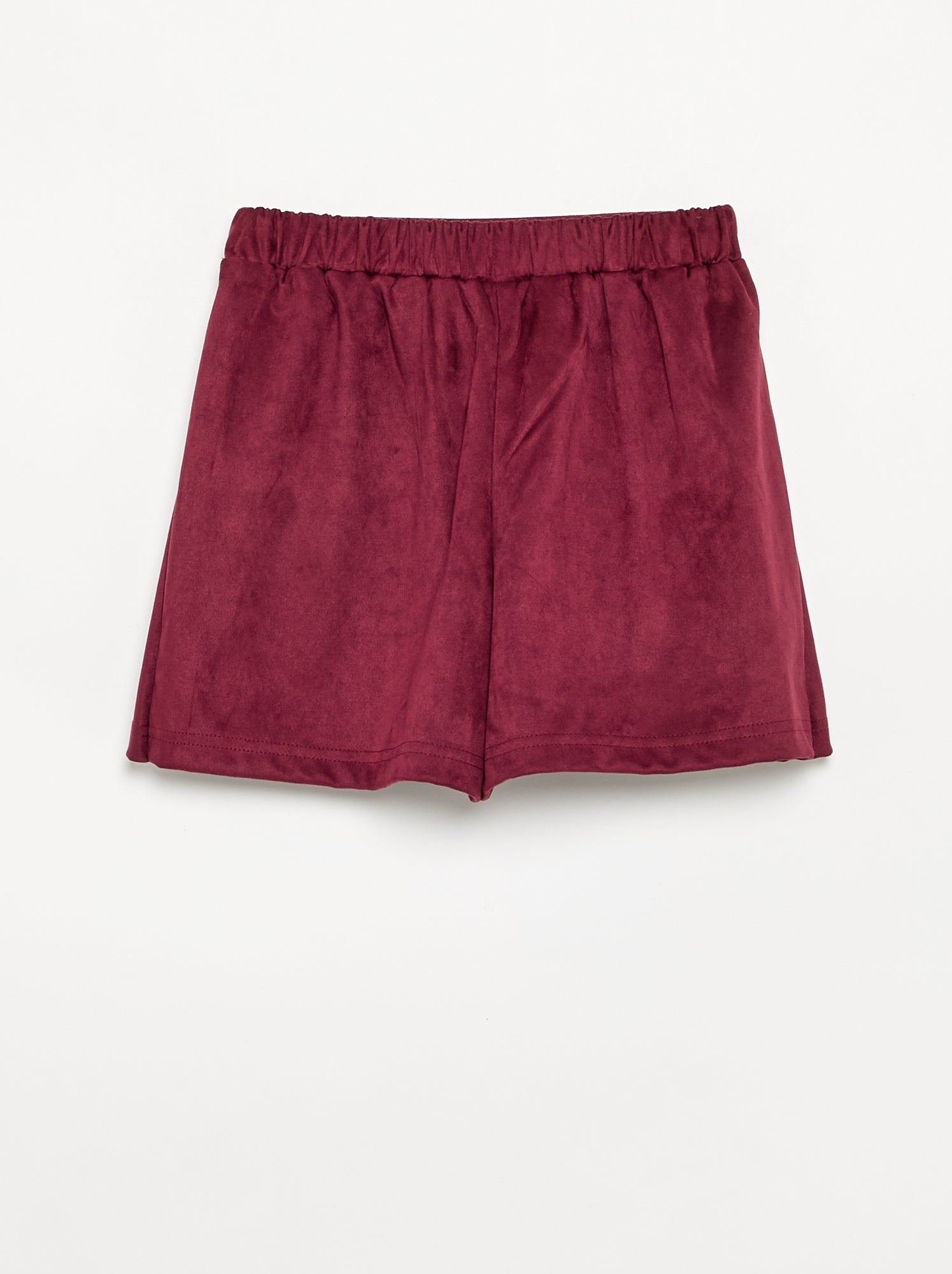 Jupe-short en suédine - Violet