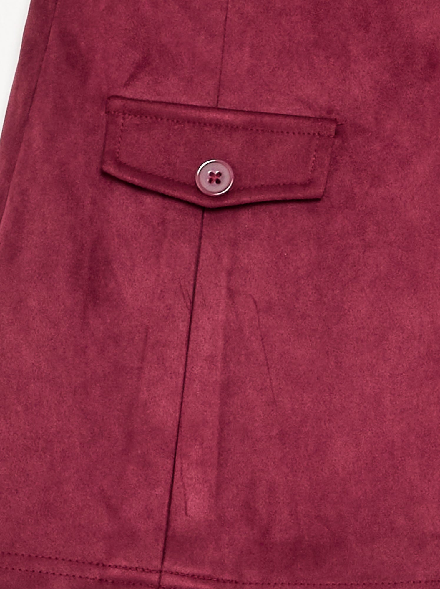 Jupe-short en suédine - Violet