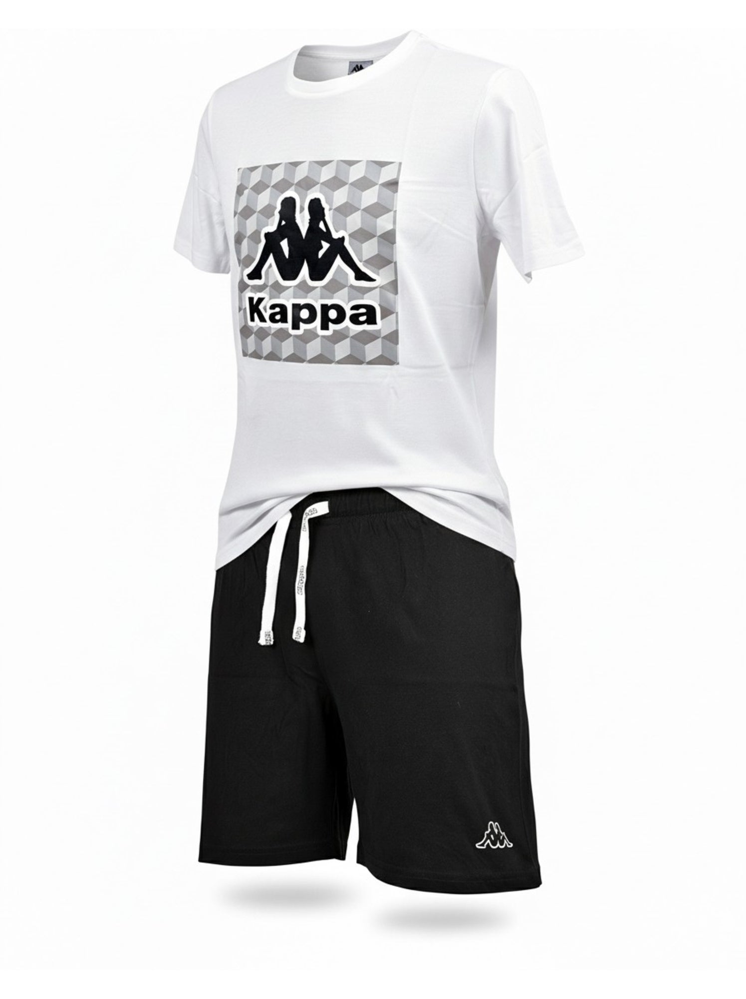 Kappa Pyjama Court Homme Coton - Blanc
