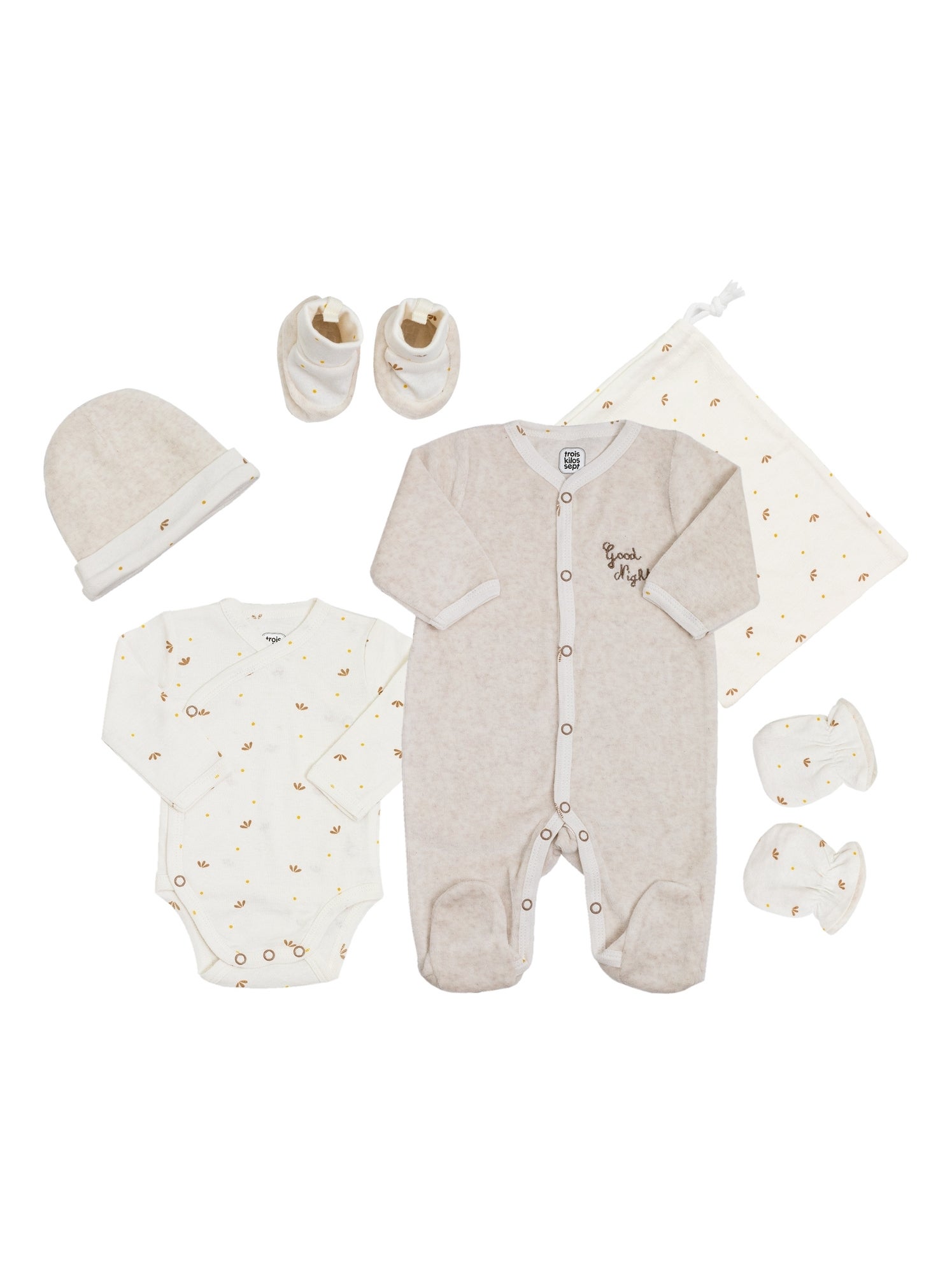 Kit naissance bébé - Ecru