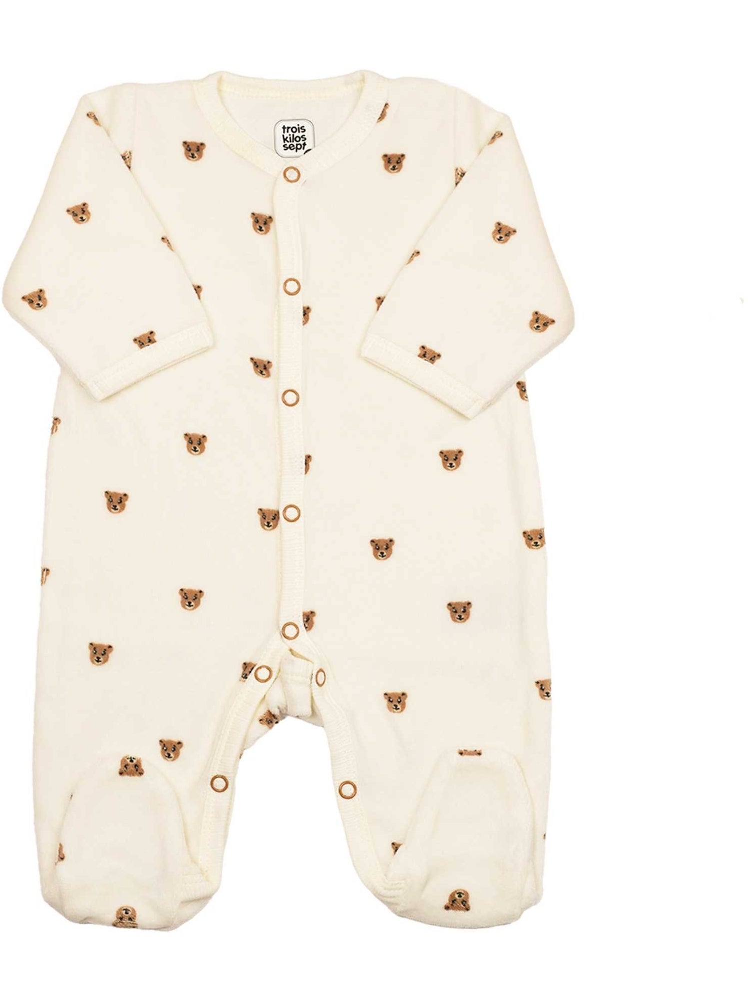 Kit naissance ours moka - ensemble naissance 6 pièces - Ecru