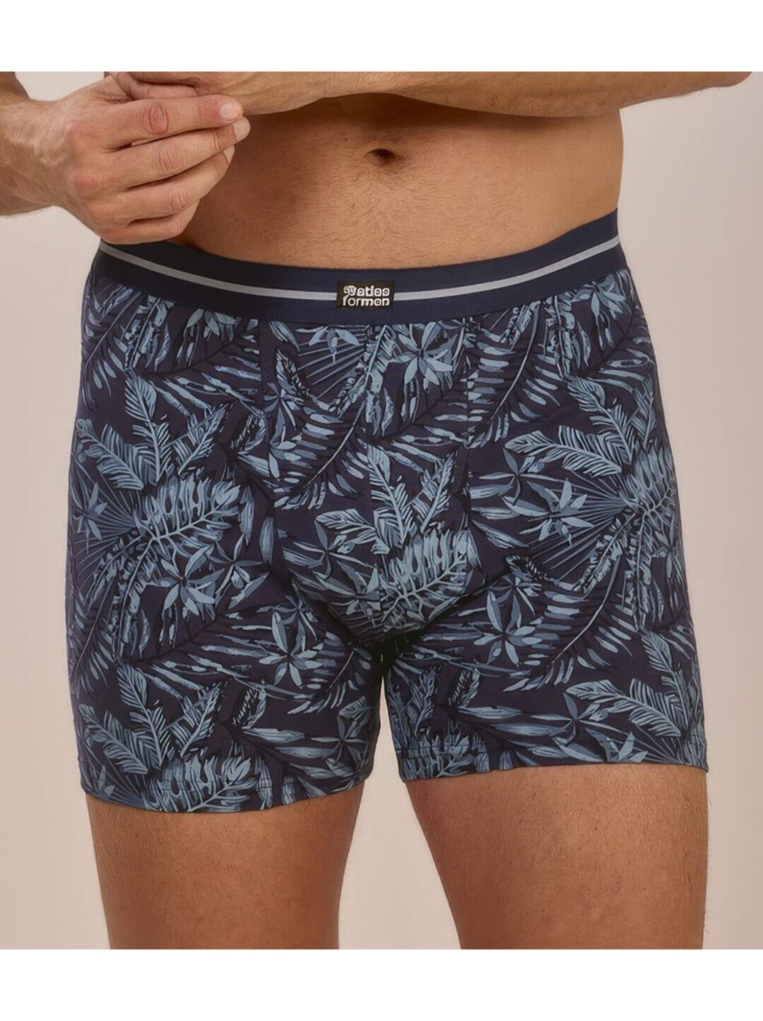 Le lot de 2 boxers en coton stretch  - atlas for men - Bleu