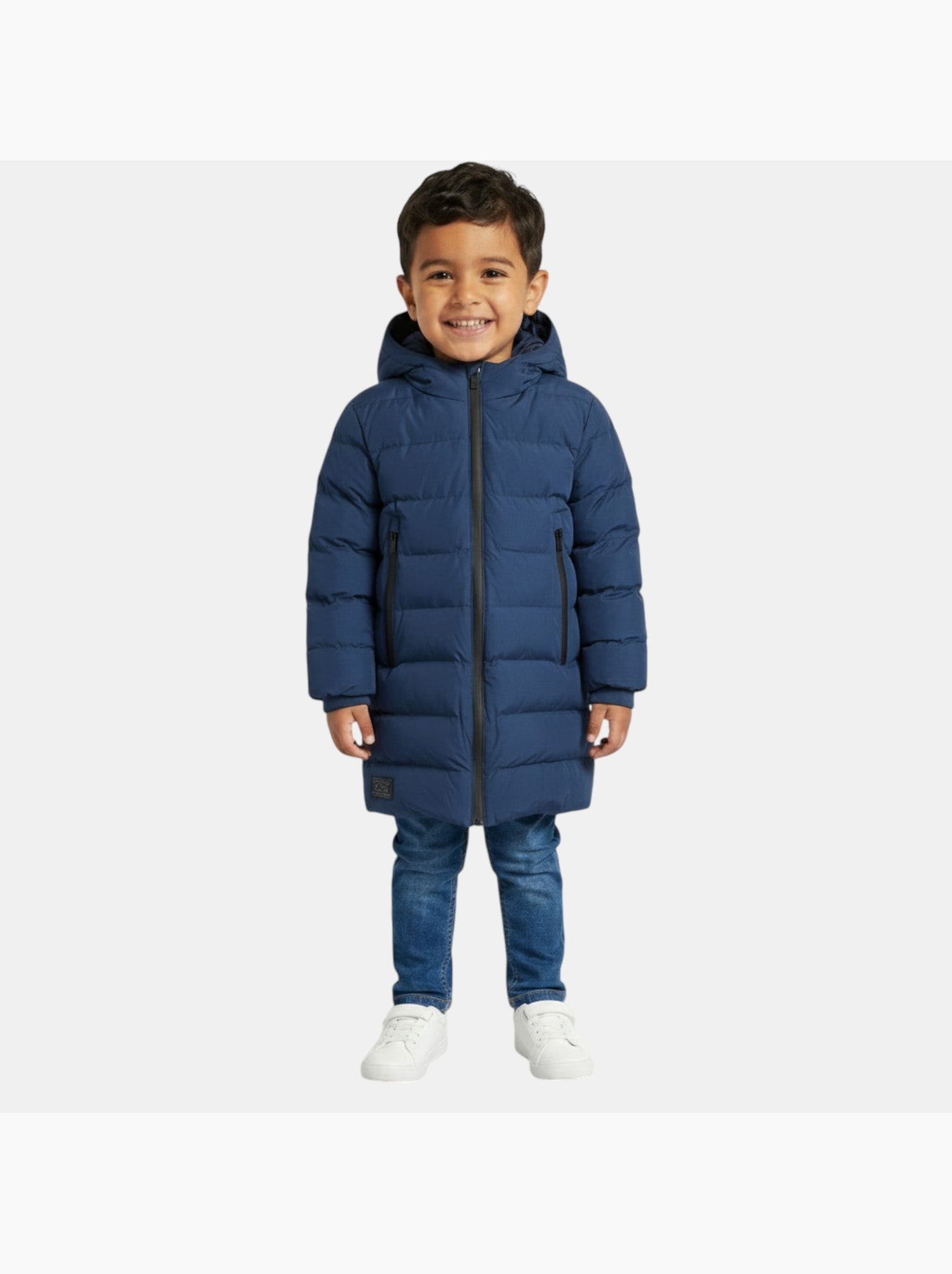 Lee cooper - doudoune longue garçon - Bleu marine