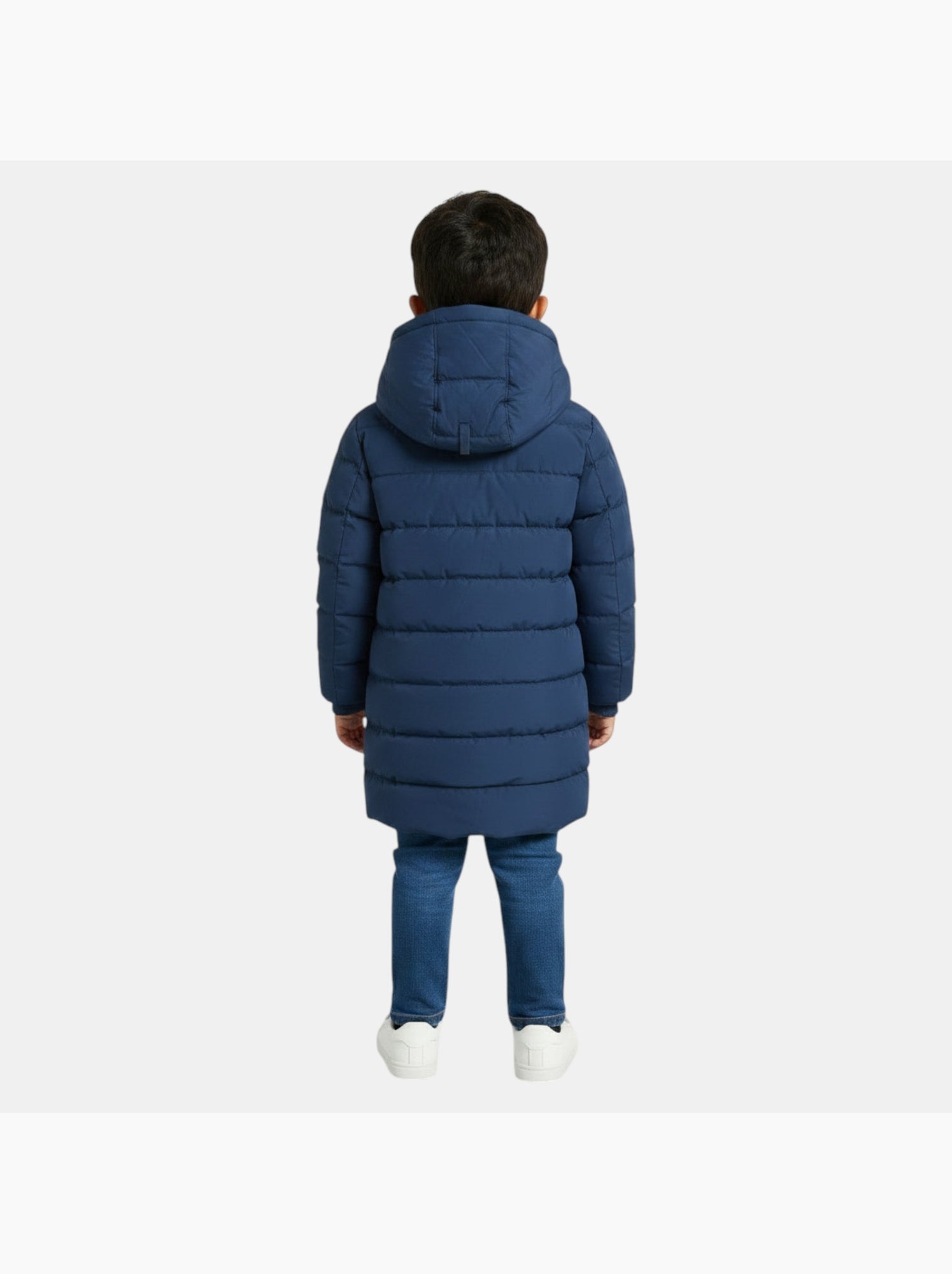 Lee cooper - doudoune longue garçon - Bleu marine