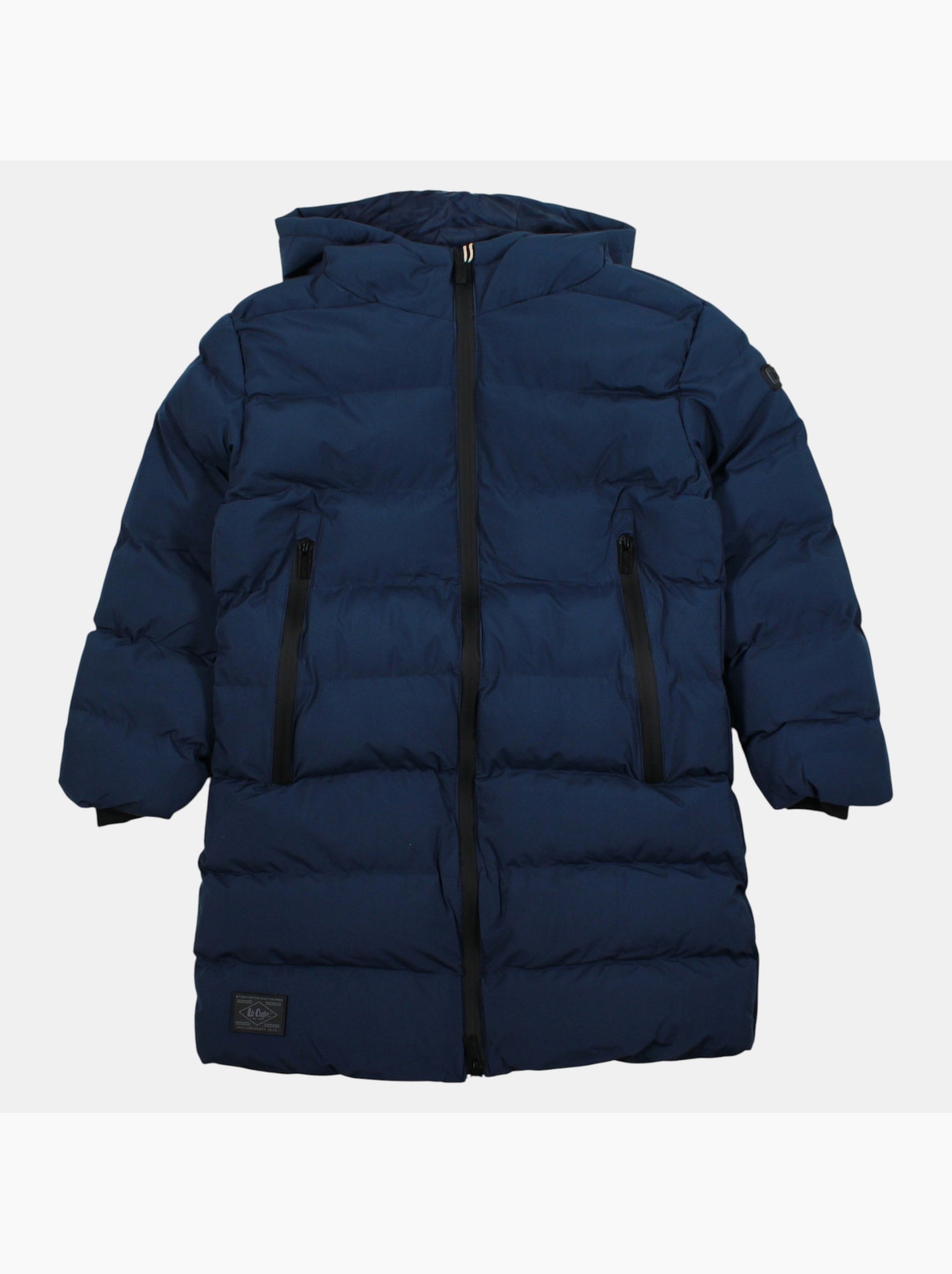 Lee cooper - doudoune longue garçon - Bleu marine