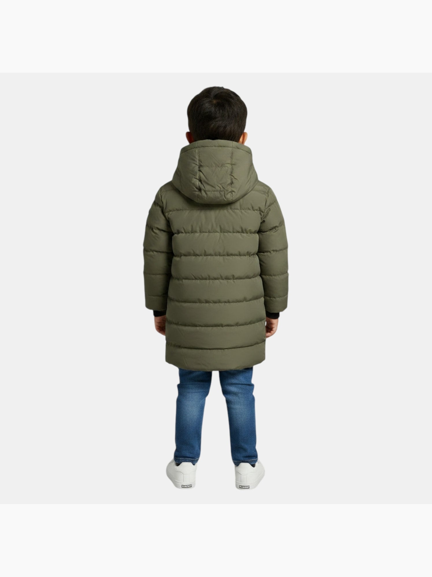 Lee cooper - doudoune longue garçon - Kaki