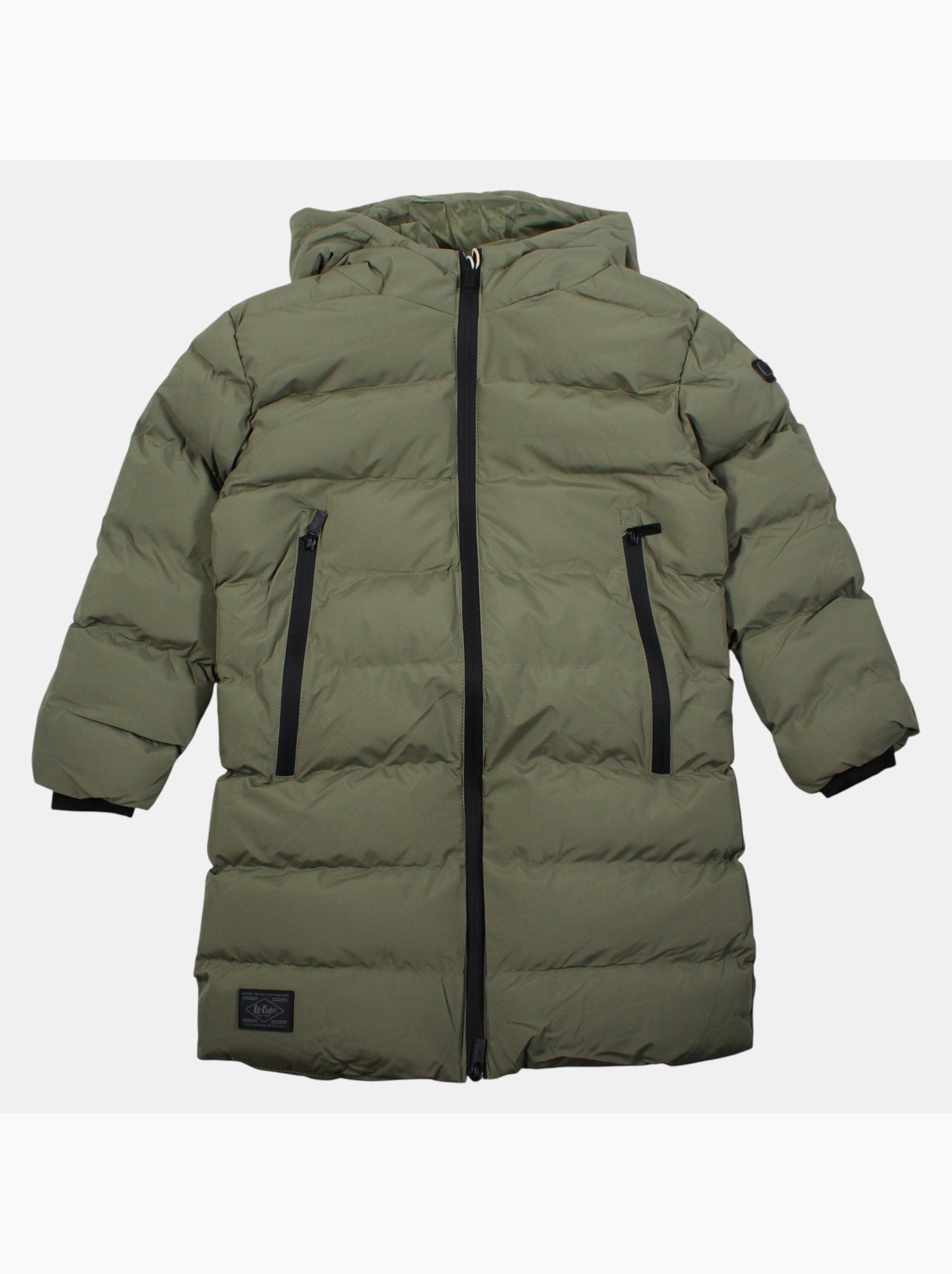 Lee cooper - doudoune longue garçon - Kaki