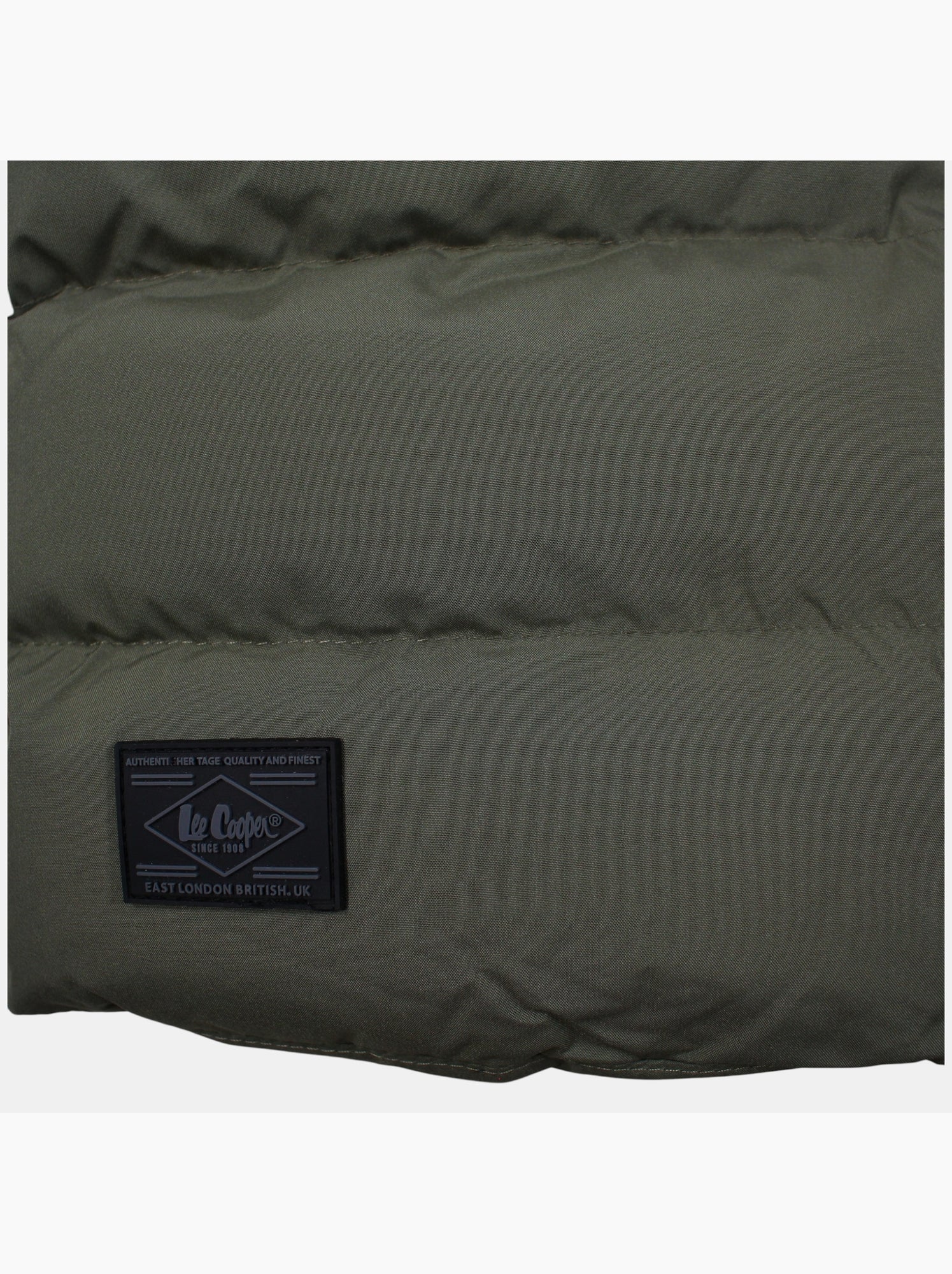Lee cooper - doudoune longue garçon - Kaki
