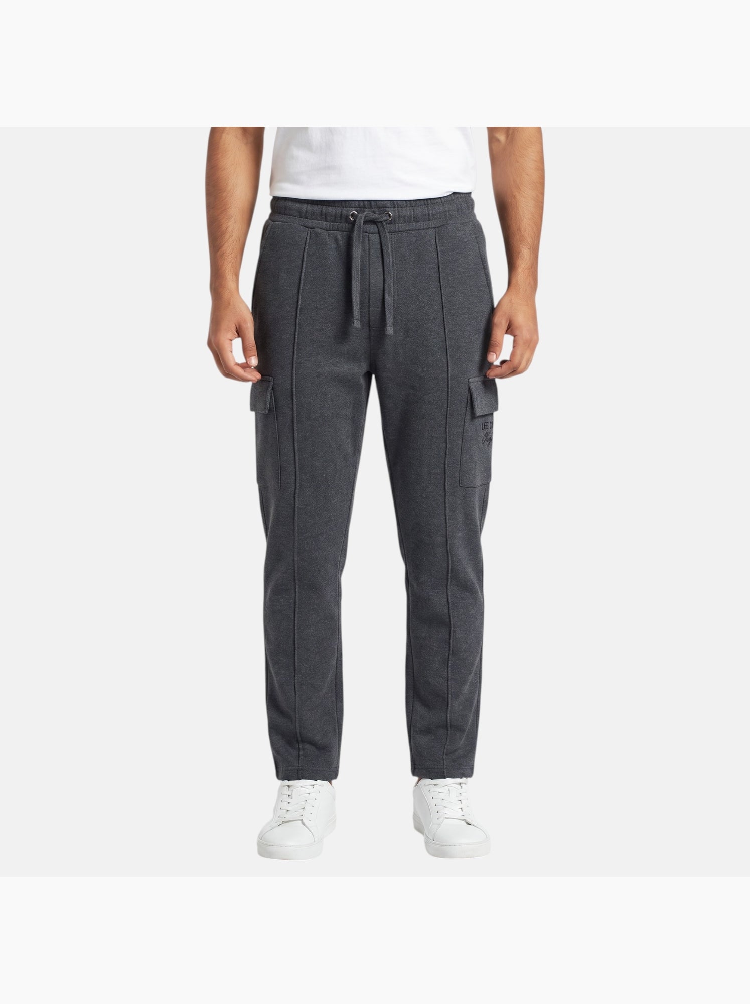 Lee cooper - pantalon de jogging homme - gris anthracite