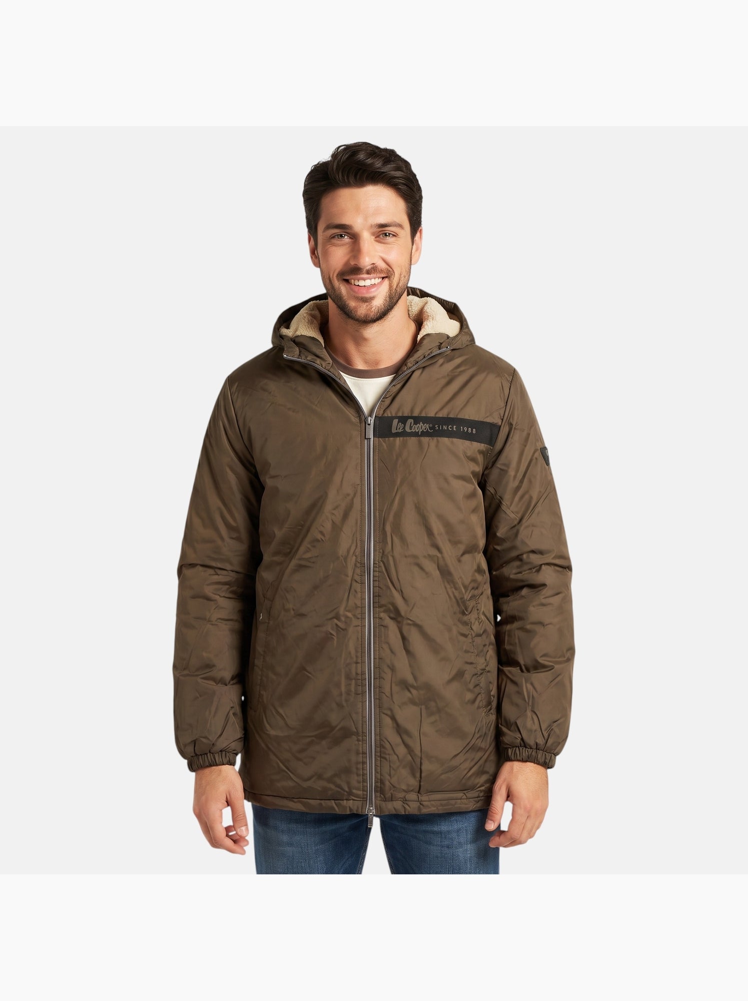 Lee cooper - parka homme - Kaki