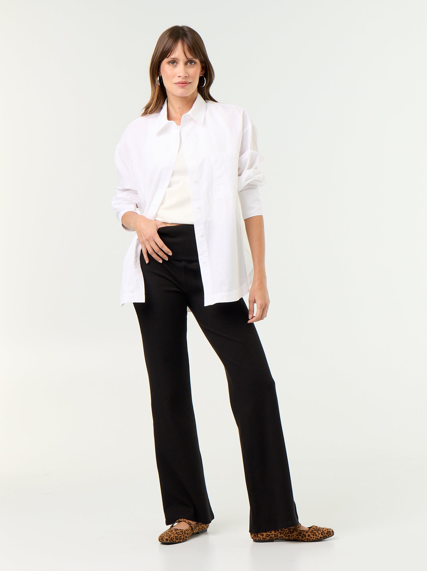Legging bootcut de maternité - Noir