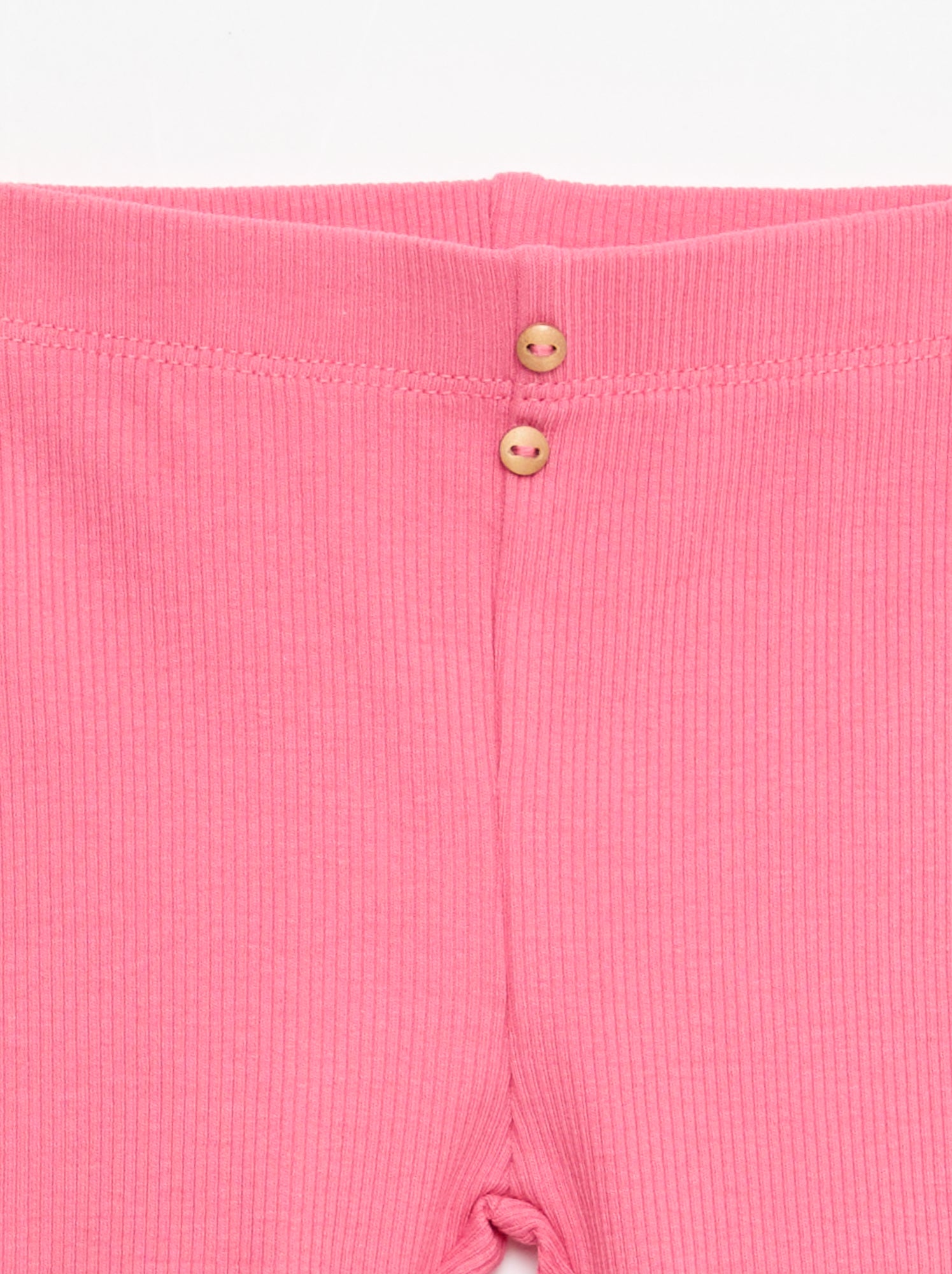 Legging côtelé avec boutons - Fuchsia