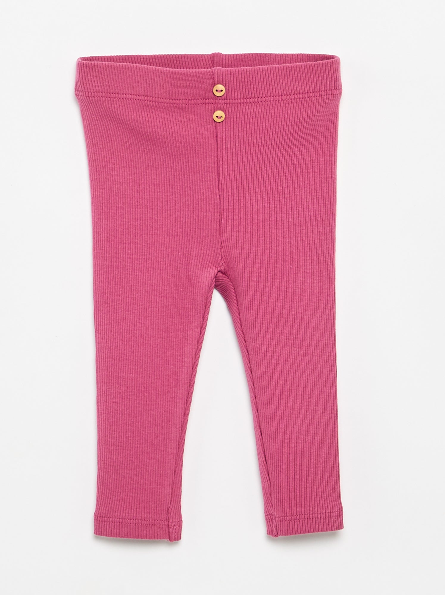 Legging côtelé avec boutons - Violet