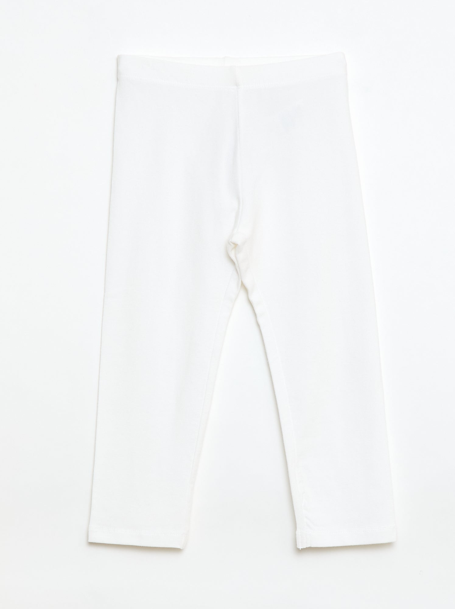 Legging court uni - Blanc
