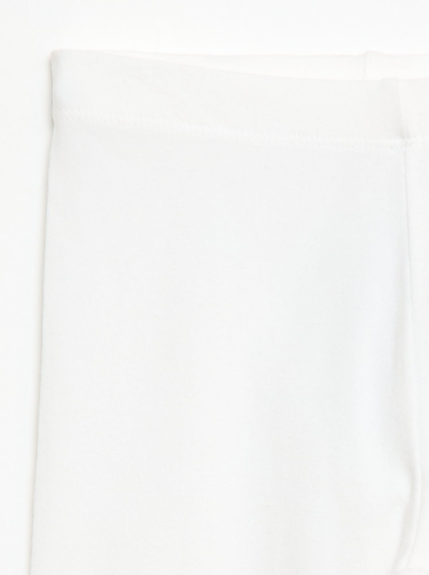 Legging court uni - Blanc