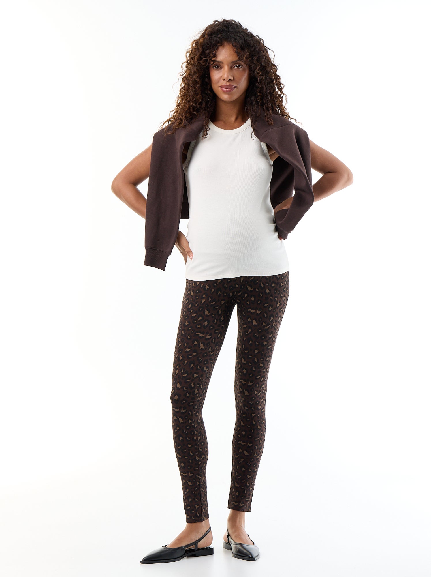 Legging de grossesse - Marron