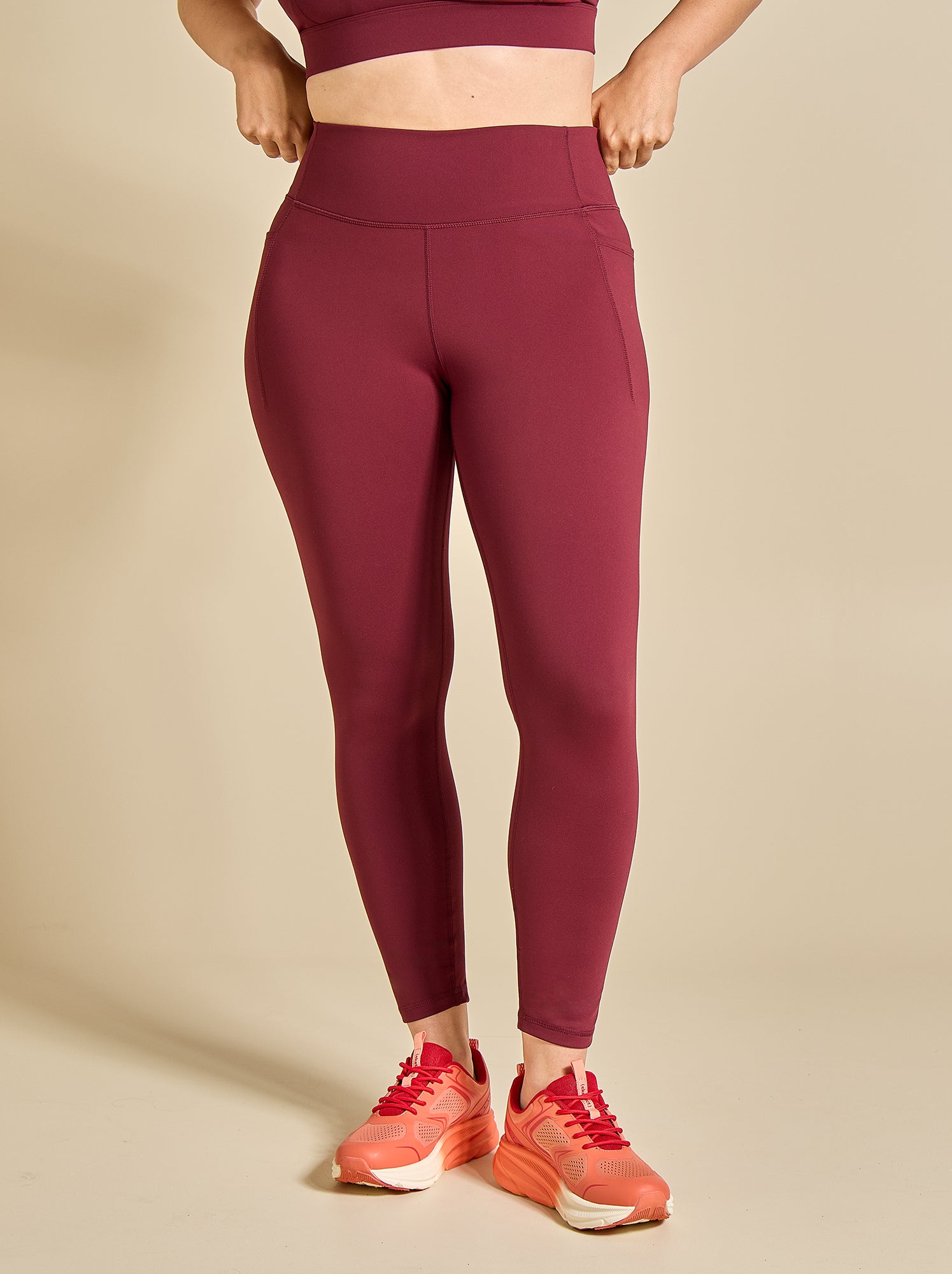 Legging de sport avec poches - (ekstract) - Bordeaux