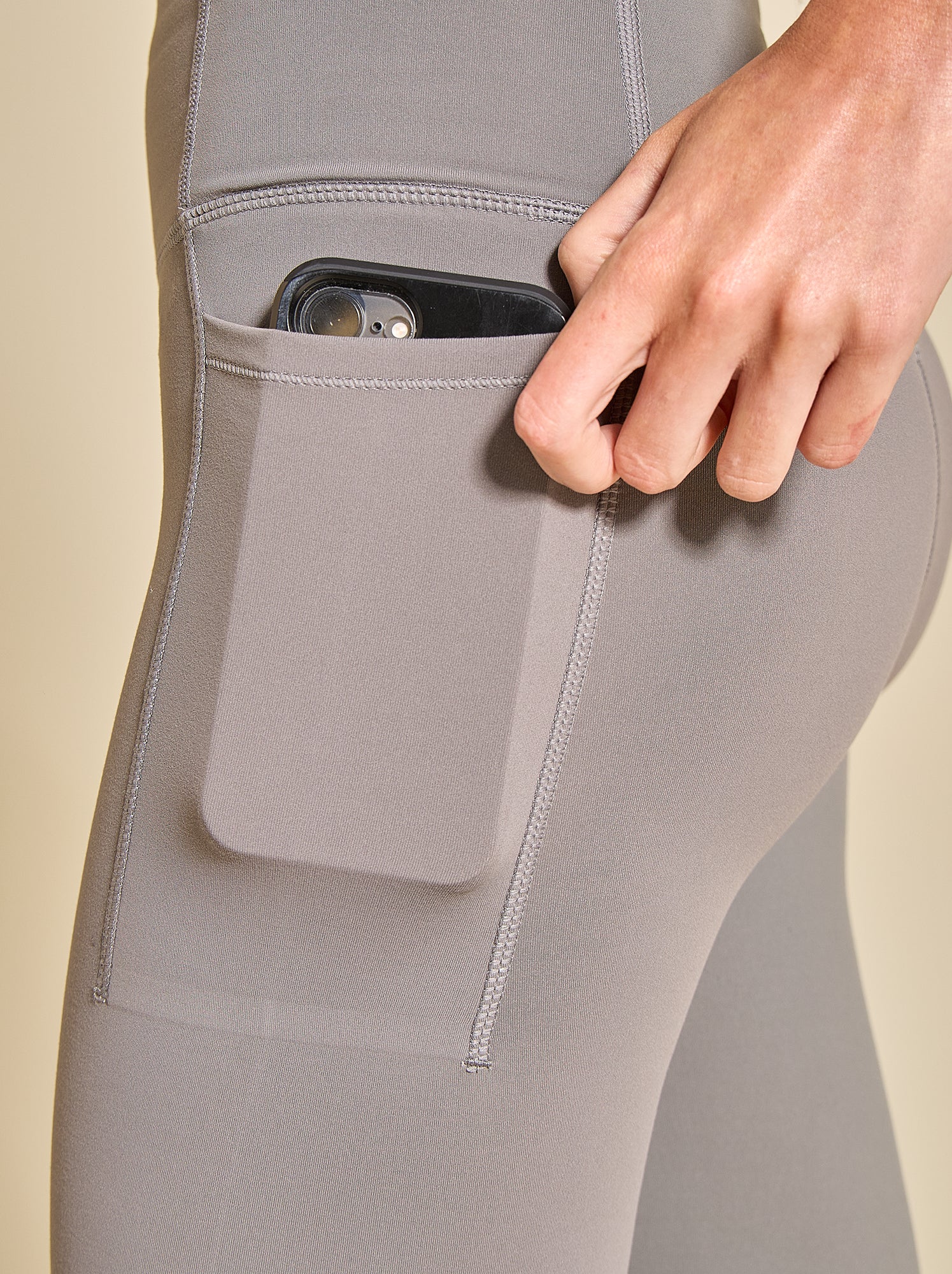 Legging de sport avec poches - (ekstract) - Gris