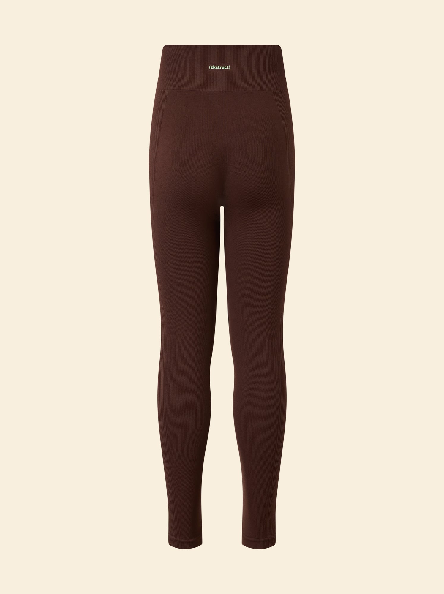 Legging de sport en rib - (ekstract) - Marron