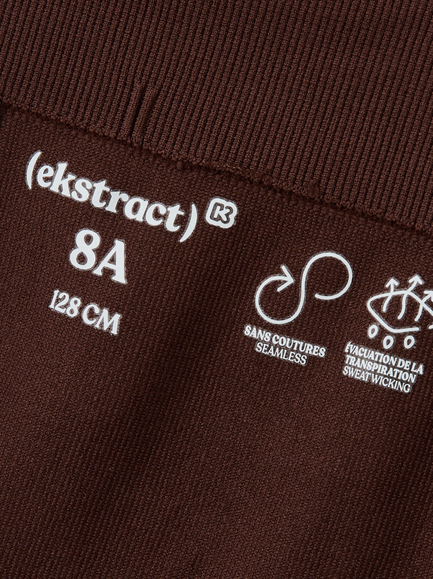 Legging de sport en rib - (ekstract) - Marron