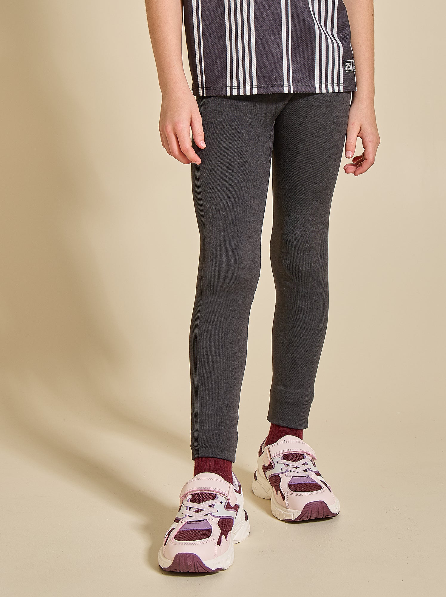 Legging de sport en rib - (ekstract) - Noir