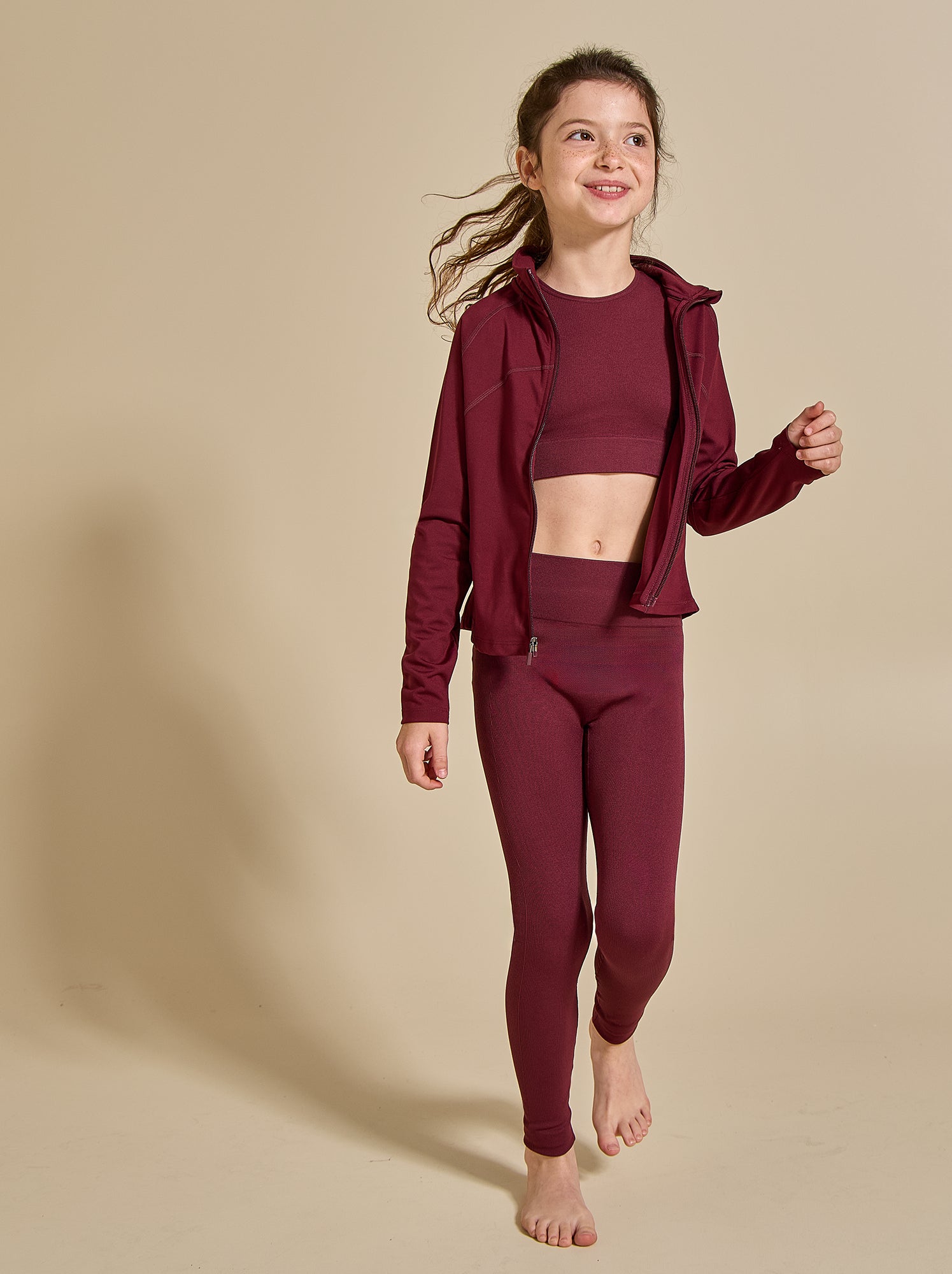 Legging de sport en rib - (ekstract) - Rouge