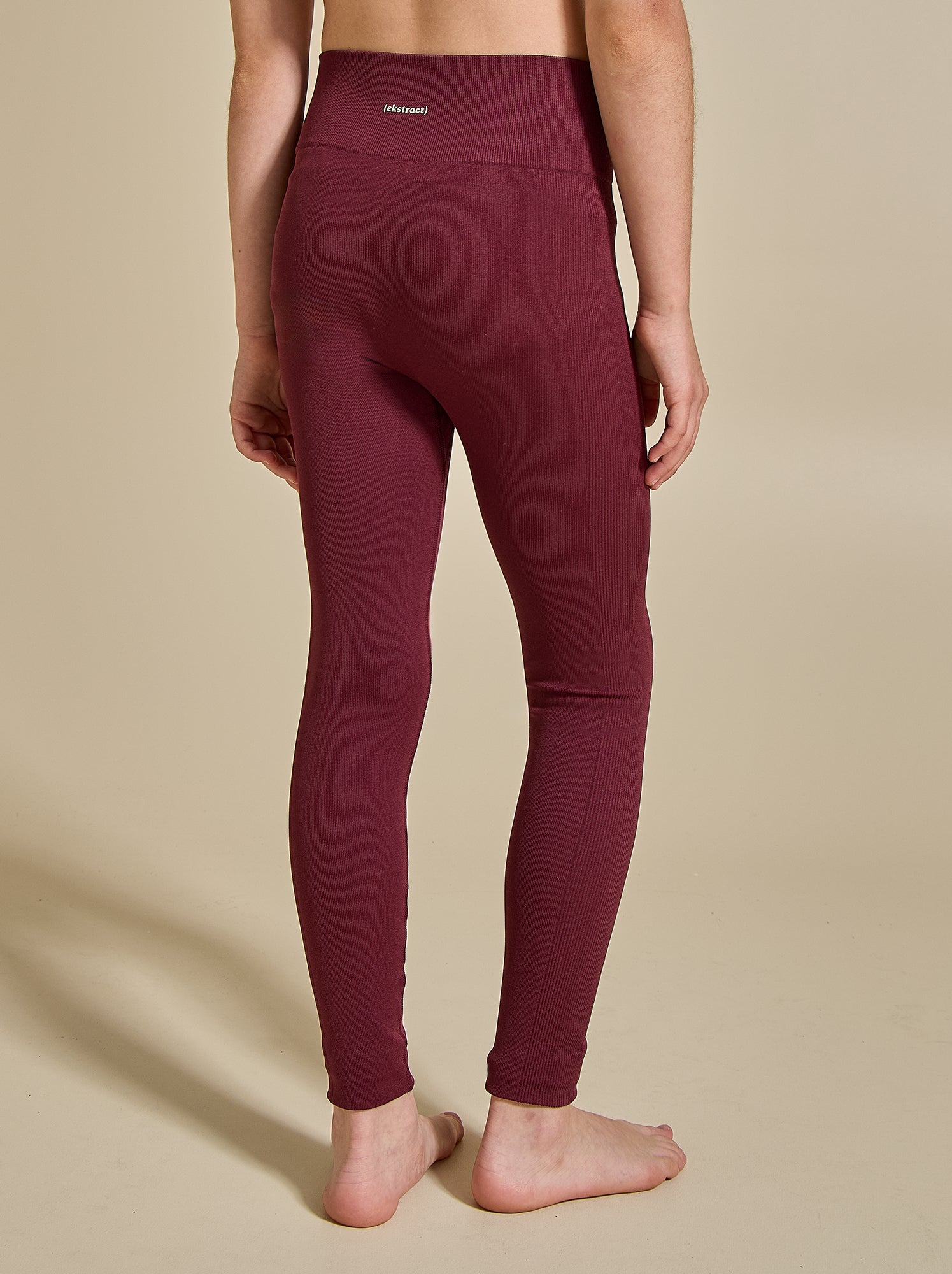 Legging de sport en rib - (ekstract) - Rouge