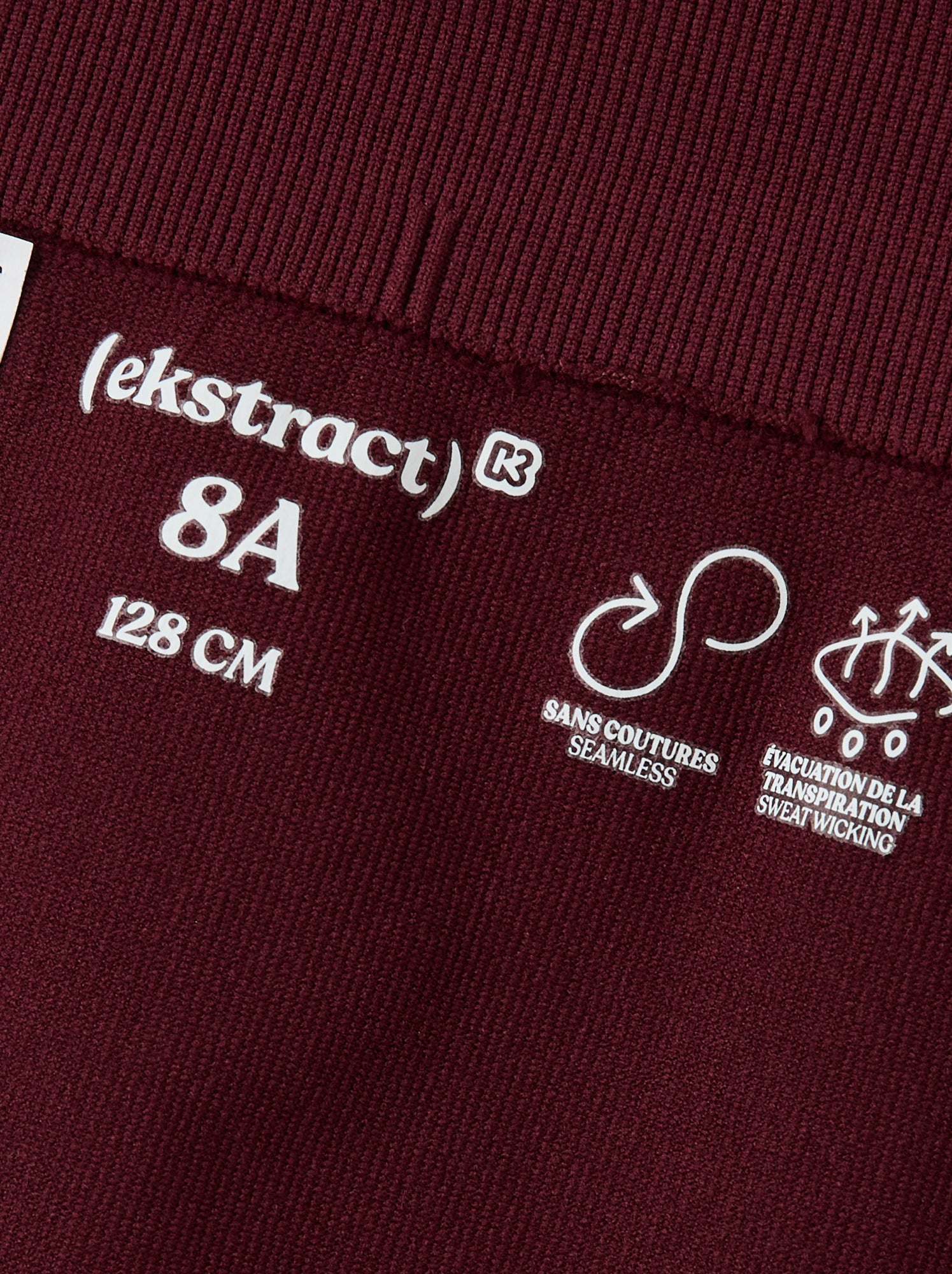 Legging de sport en rib - (ekstract) - Rouge