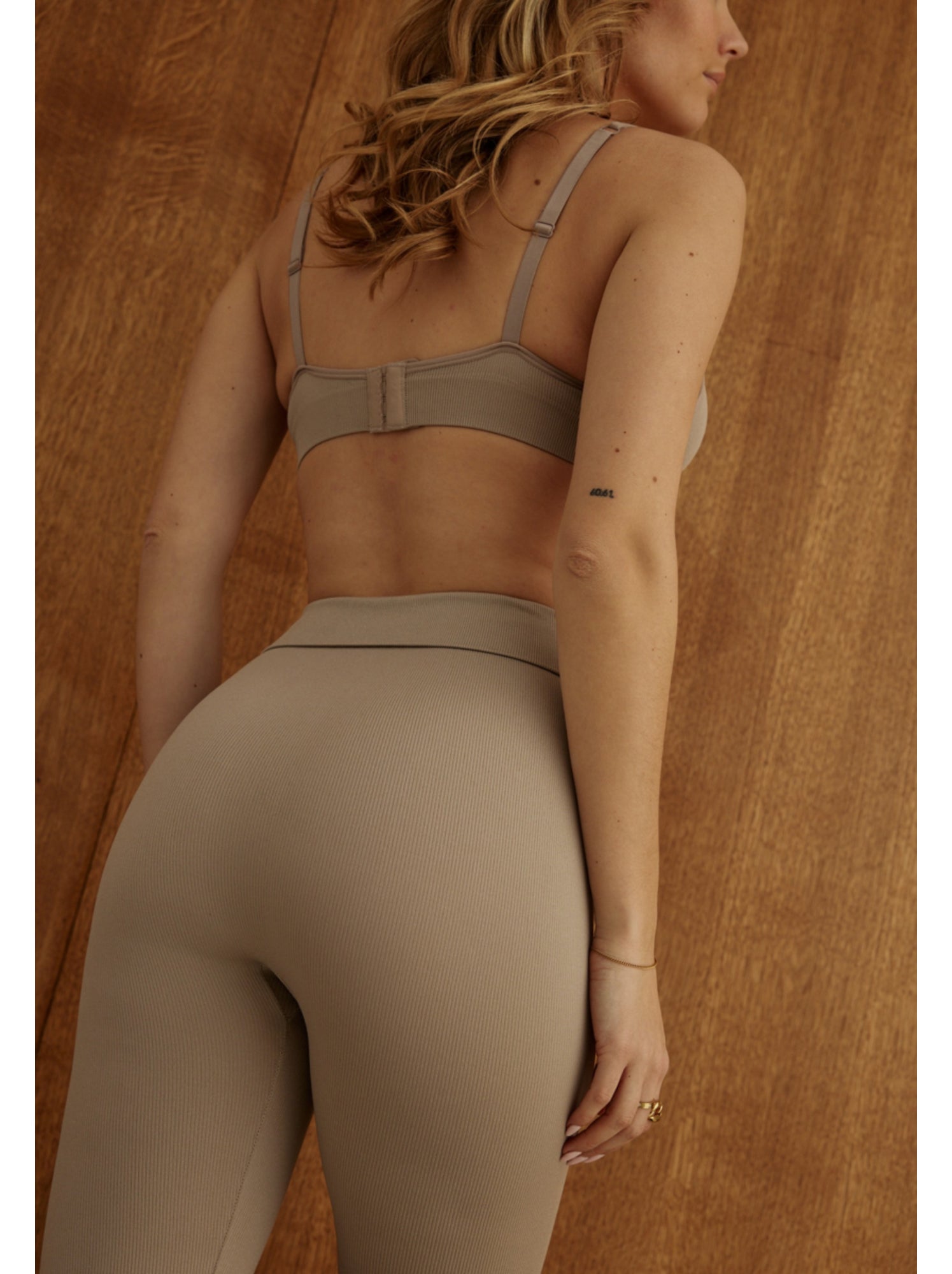 Legging de sport sans coutures darling - Marron