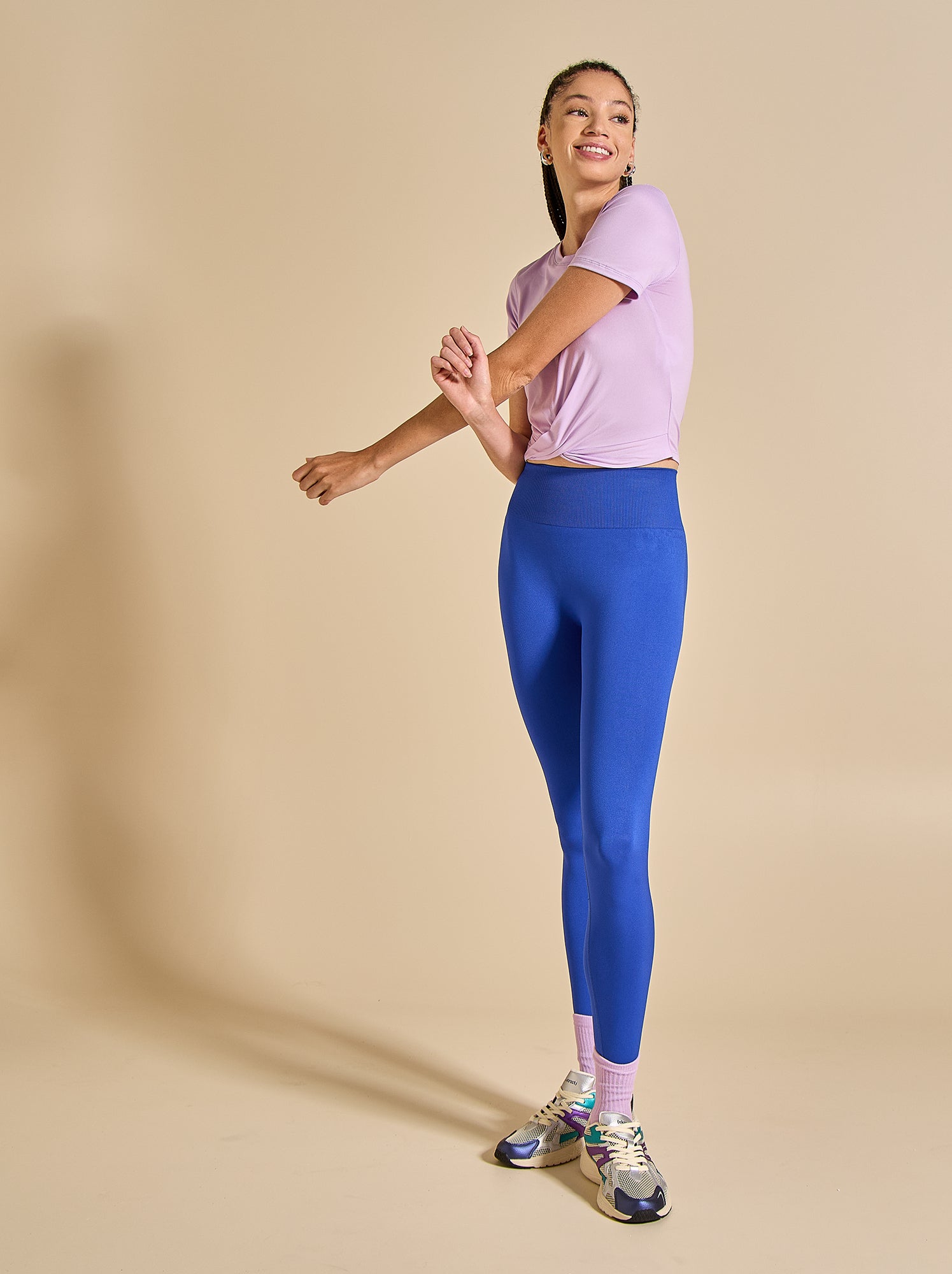 Legging de sport sculptant - (ekstract) - Bleu