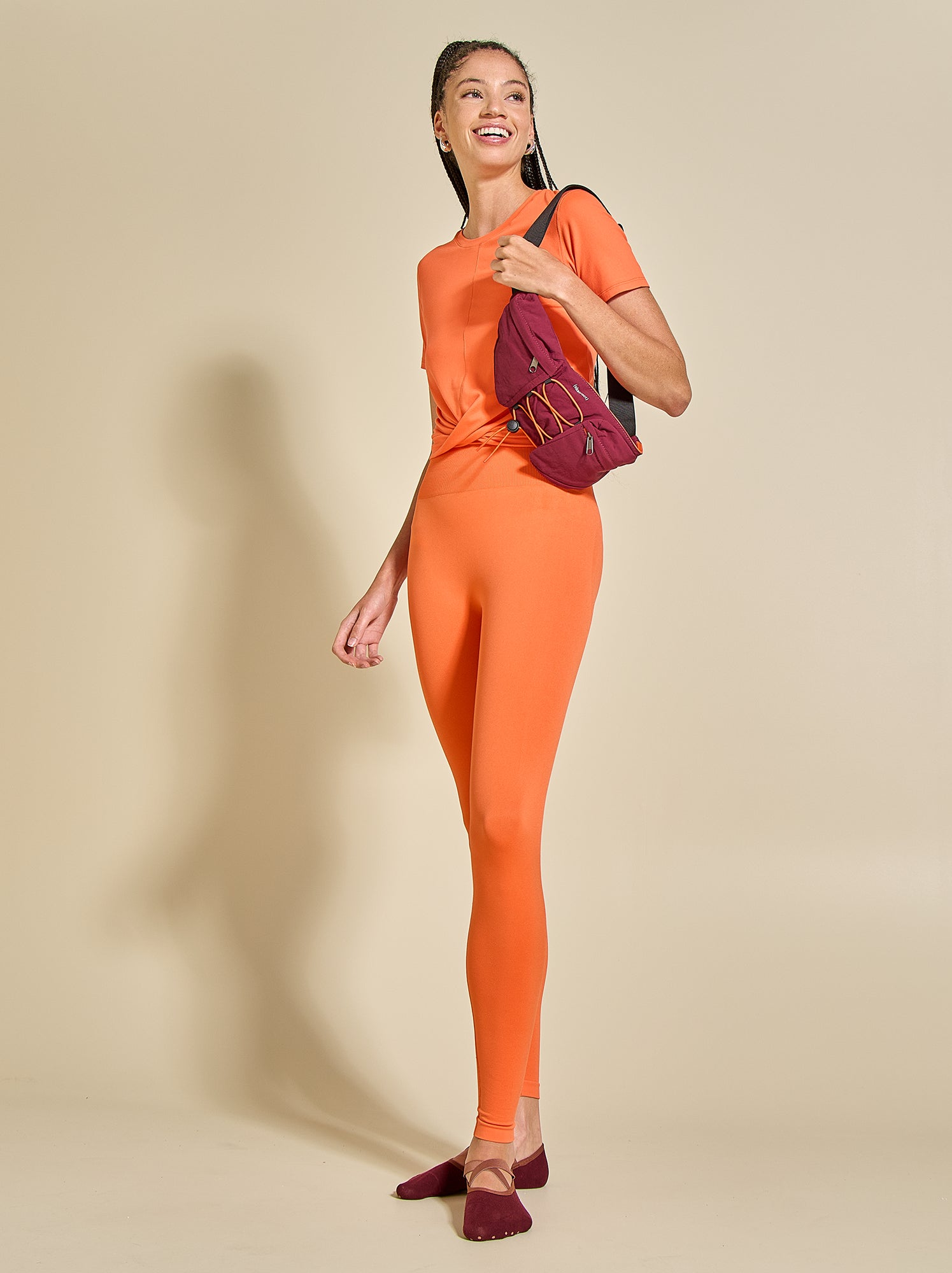 Legging de sport sculptant - (ekstract) - Orange