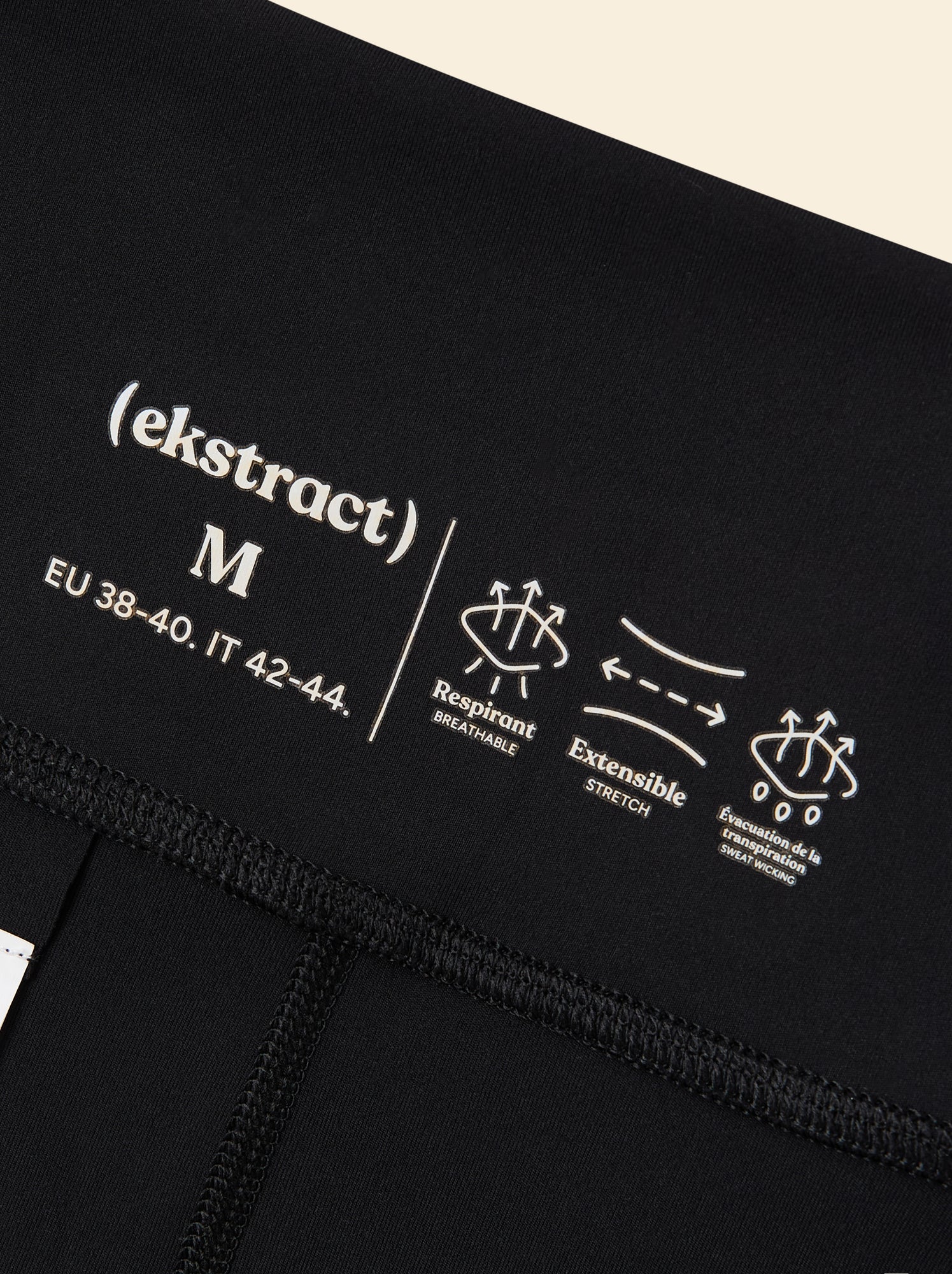 Legging de sport taille twistée - (ekstract) - Noir