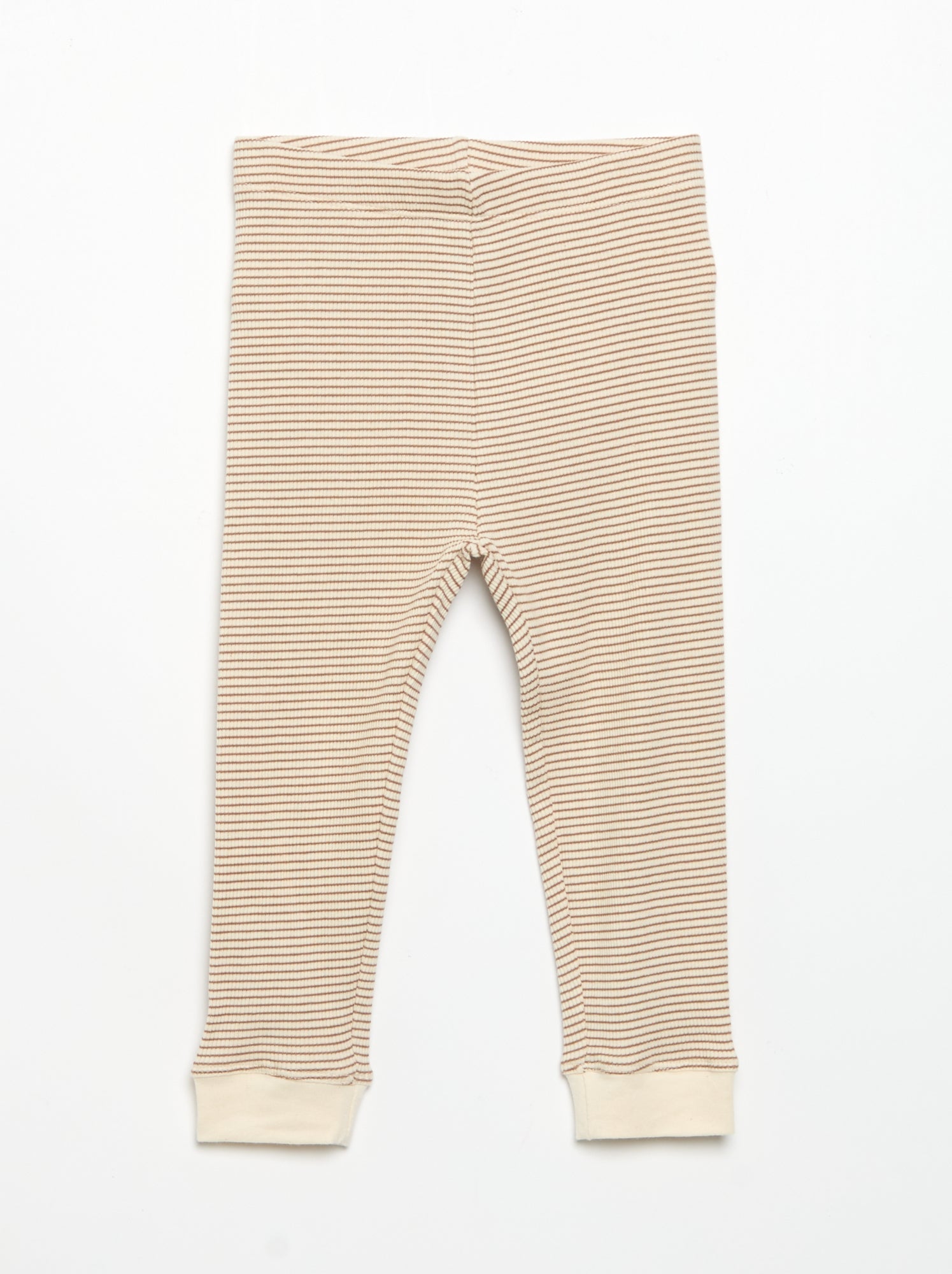 Legging en maille côtelée - Marron (GFM89_1)