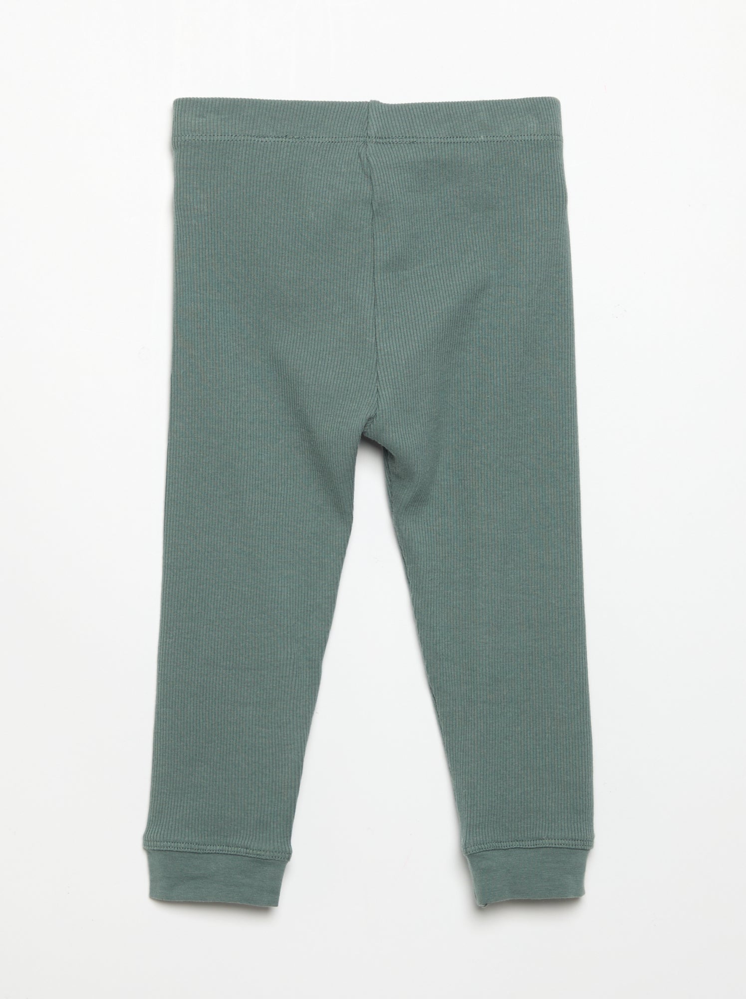 Legging en maille côtelée - Vert