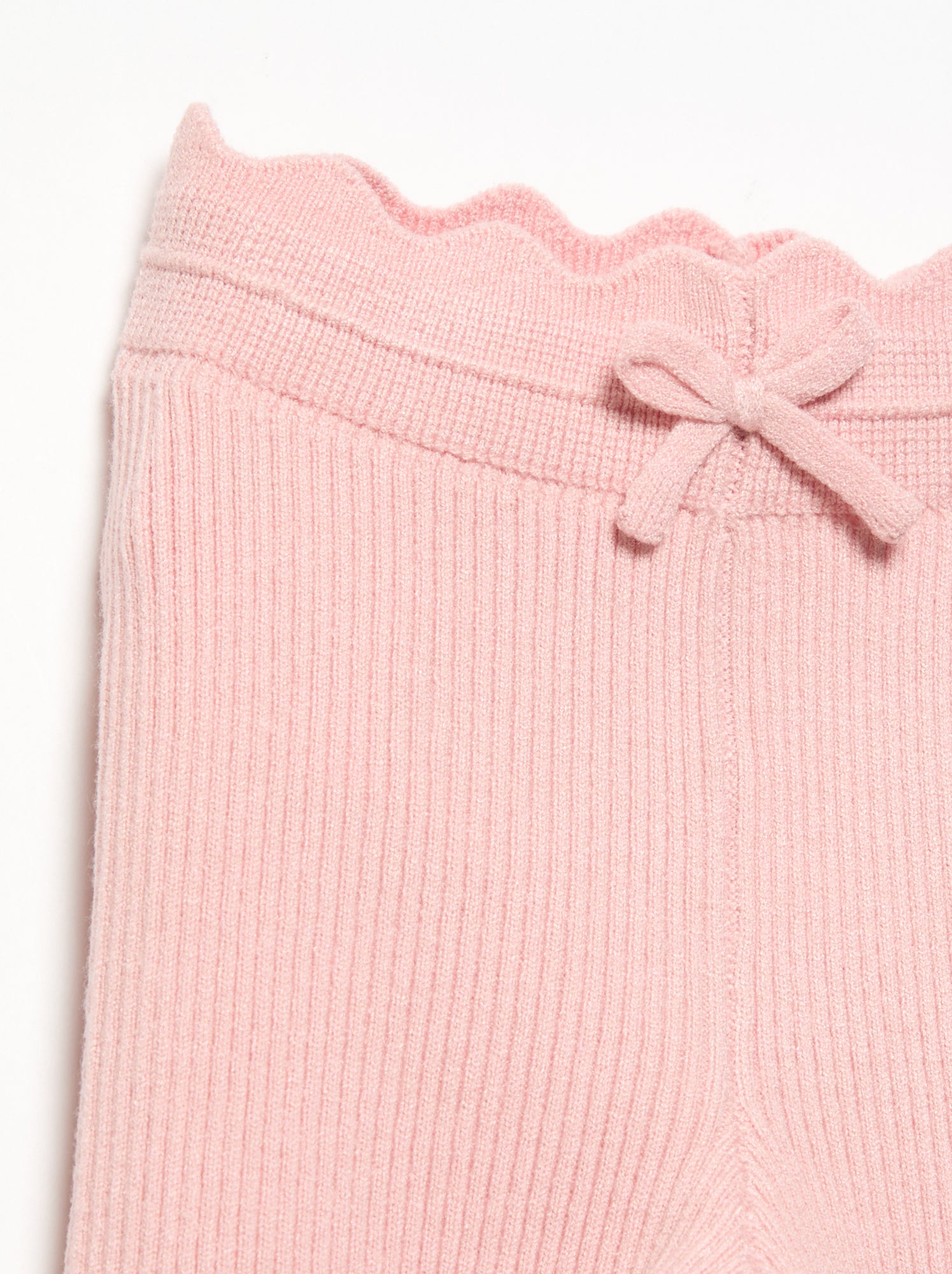 Legging en tricot avec nœud à la taille - Rose (GDA92_4)
